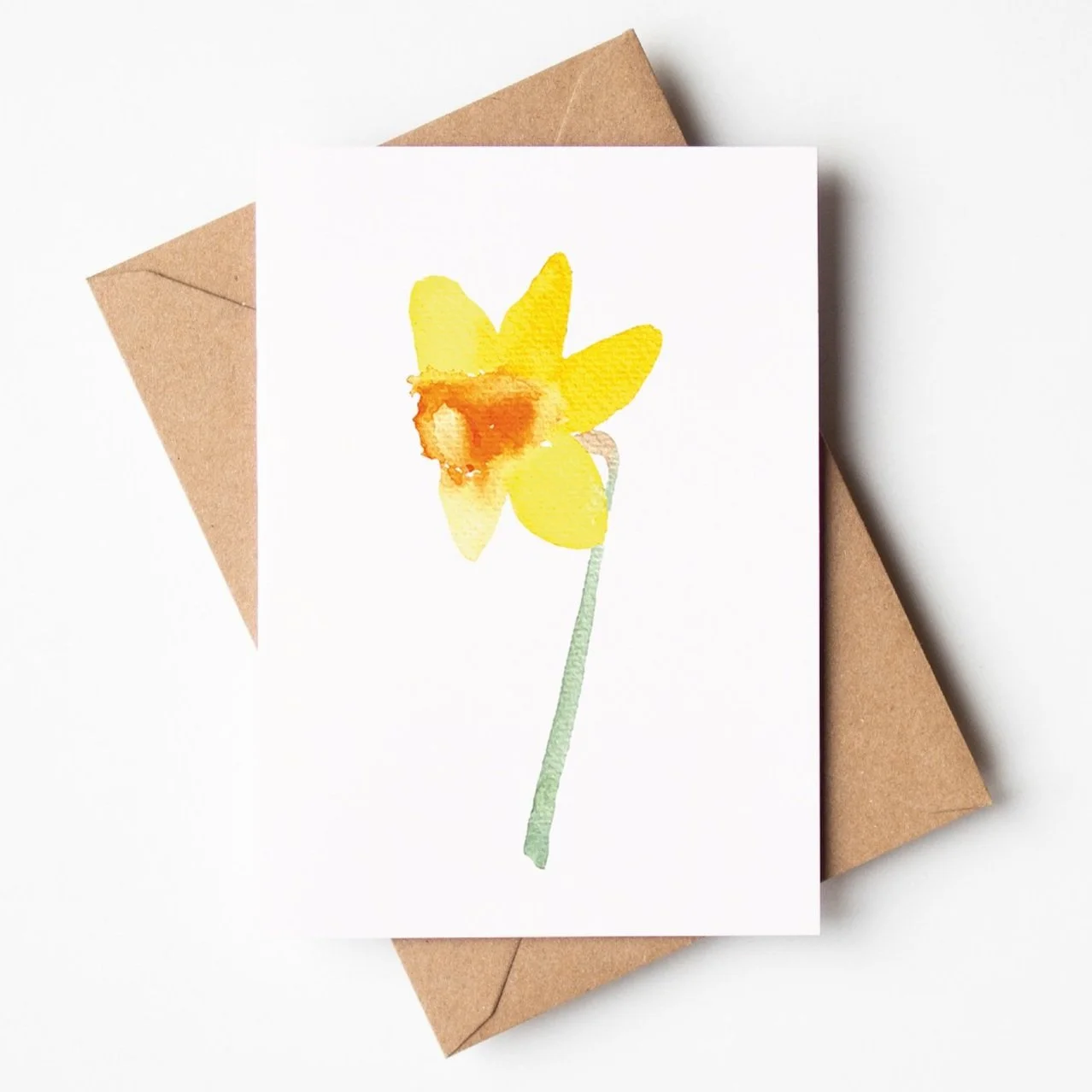 Daffodil Fortissimo card by Louise Man