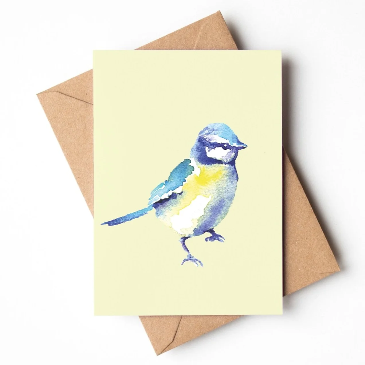 Blue Tit card by Louise Man