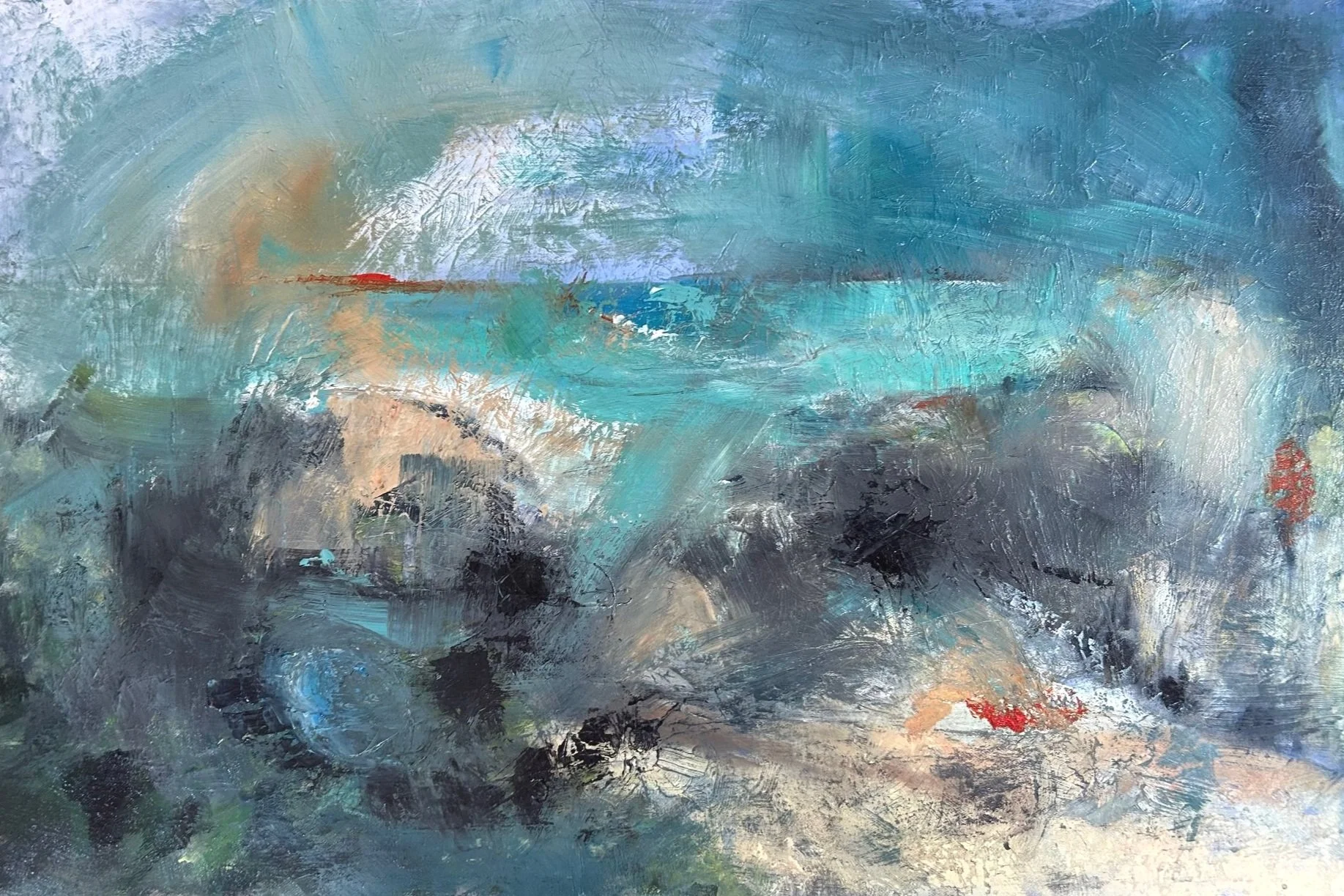 The light on the horizon painting by Louise Man