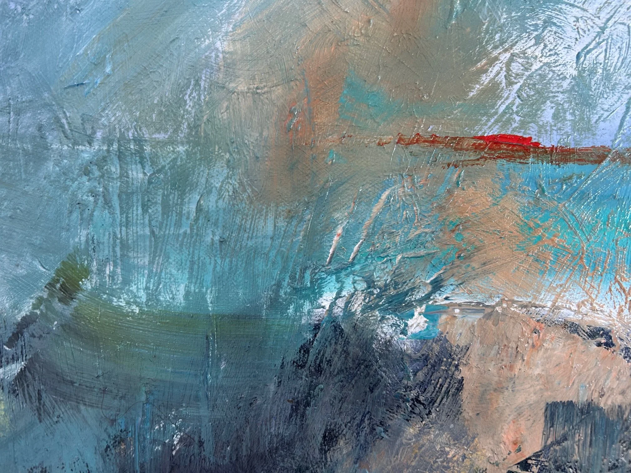 The light on the horizon painting by Louise Man