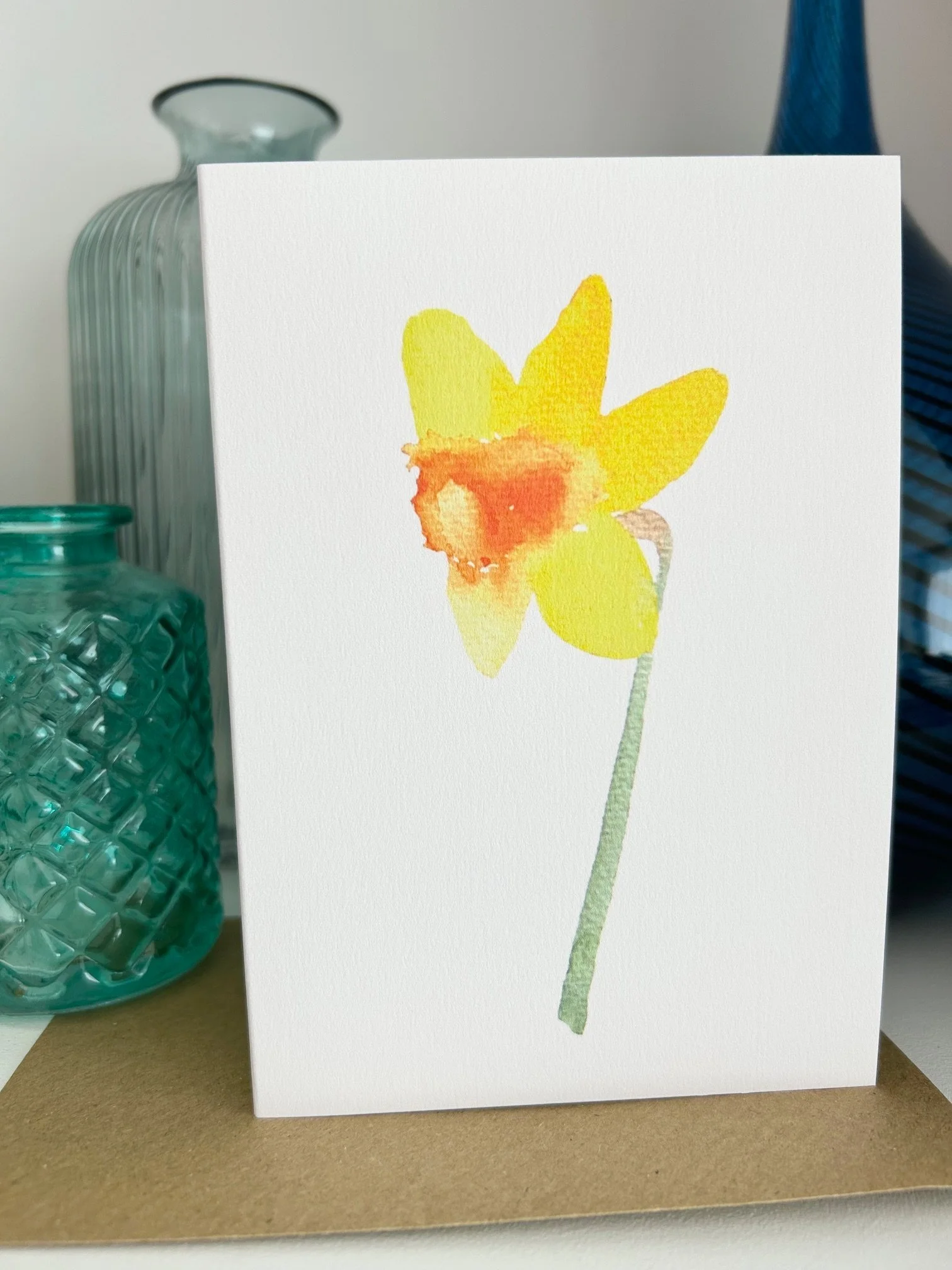Daffodil Fortissimo card by Louise Man