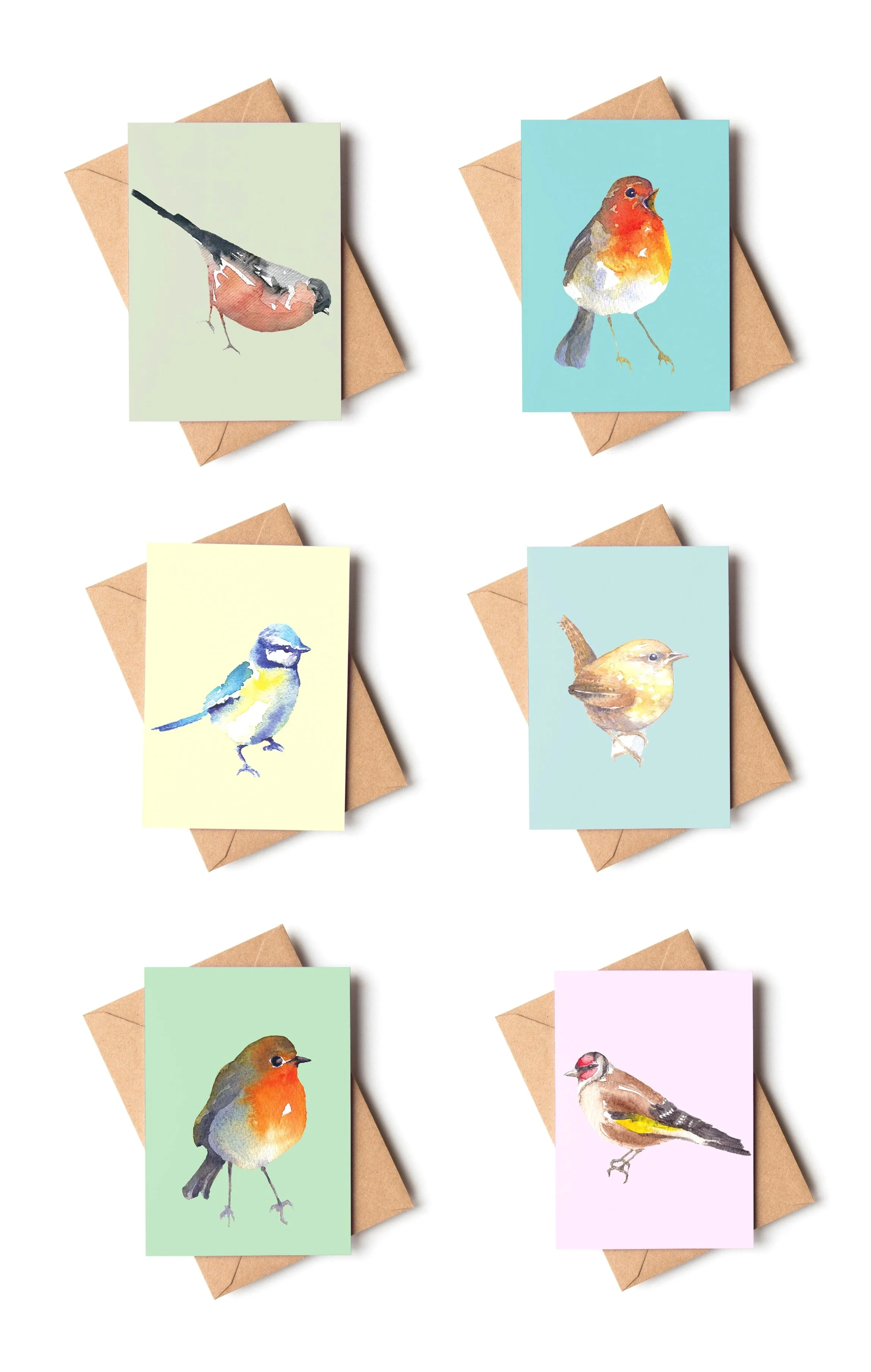 Bird collection cards by Louise Man