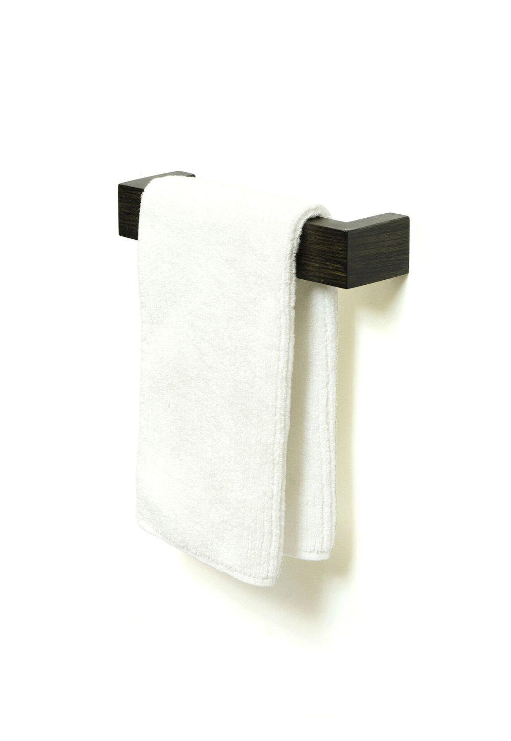 Wireworks Slimline Dark Oak Hand Towel Rail 28 cm — Iroka Interiors