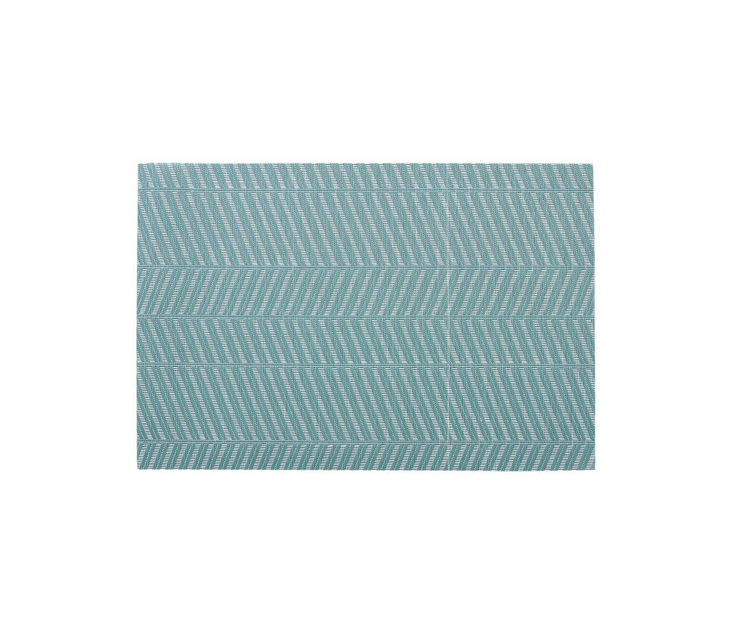 NEW Ladelle Fiesta Hex Printed Vinyl Placemat Set Teal 4pce 