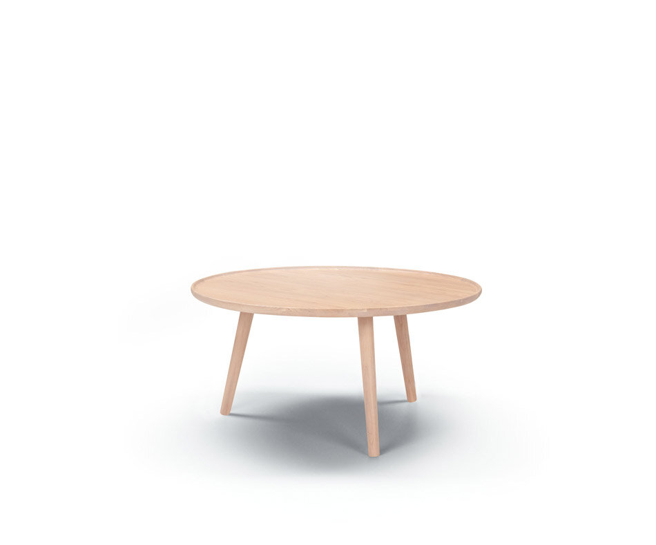 Bleached Oak Wood Love Small Round, Small Round Oak Coffee Table