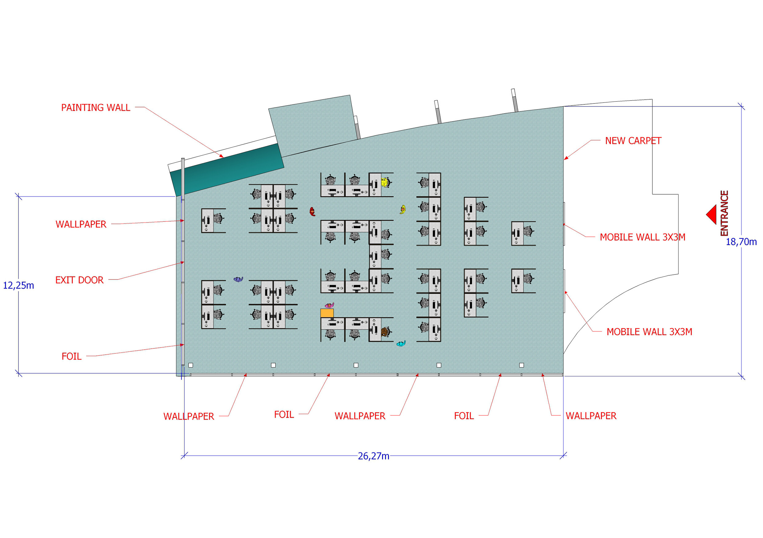Setdesign / Floorplan / Build on location