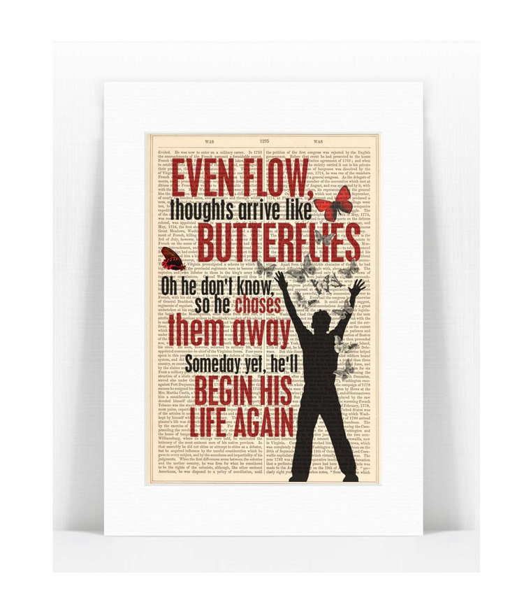 Pearl Jam Song Lyric Prints Pat Byrne Prints