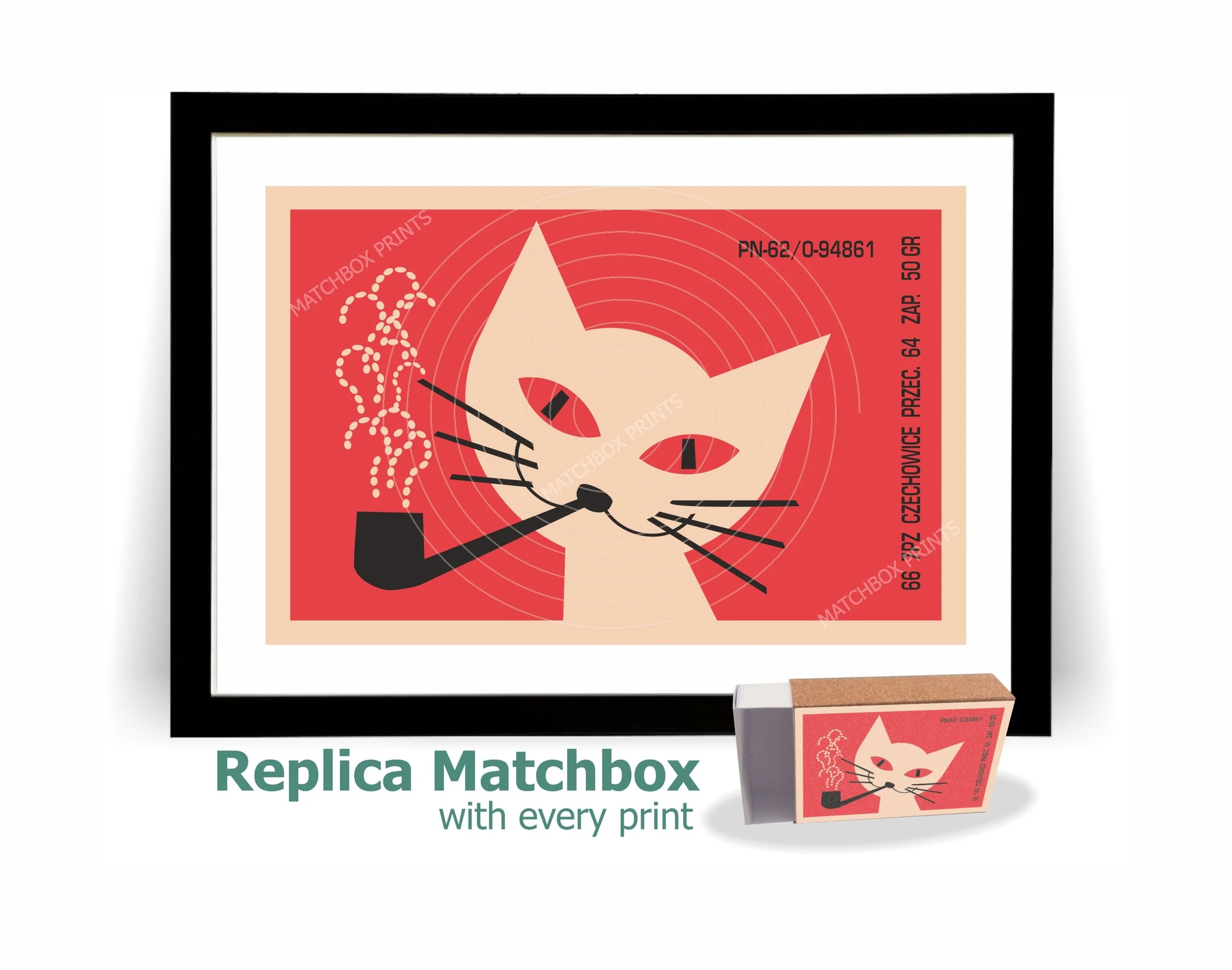 Red Pipe Smoking Poland Cat