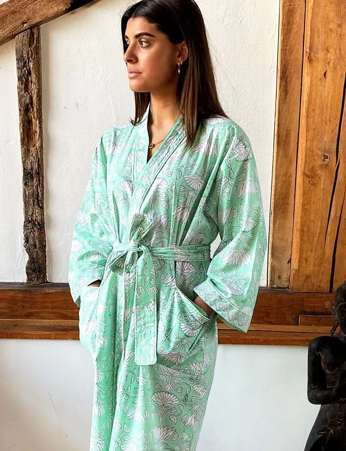 dressing gown cotton on