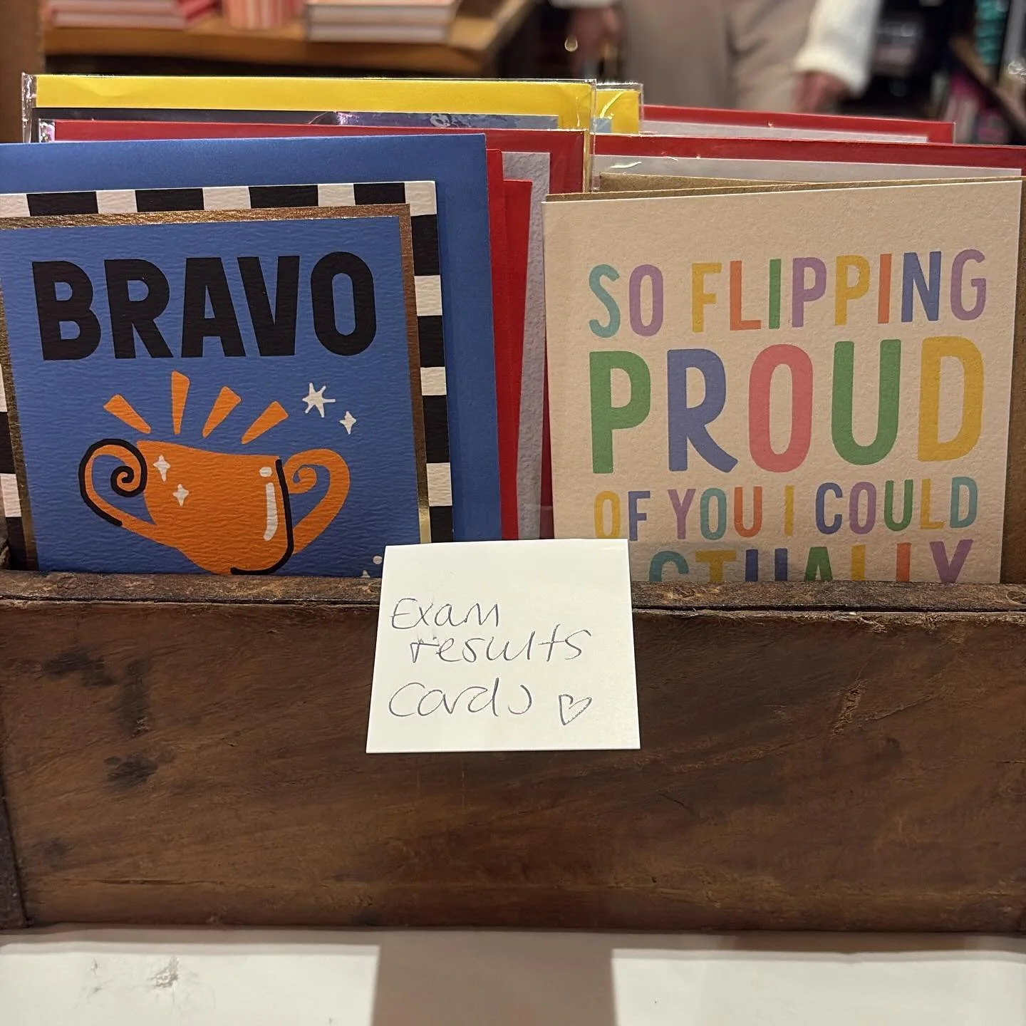 It&rsquo;s that time of year again. A Levels this Thursday, and GCSEs next Thursday. We have a card for that (in fact we have all the cards). It&rsquo;s much easier with the perspective of nearly 30years since my own results, because at the time it f