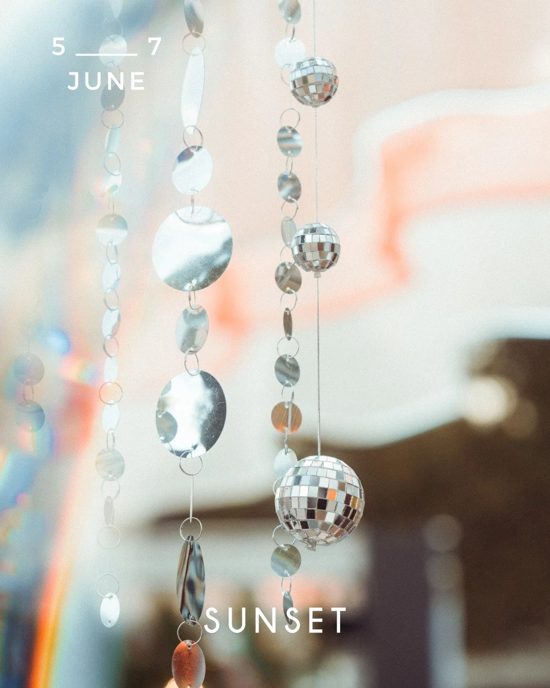 Chilling, hanging under a disco ball. As one does.. 🪩

🏁 Friday 5th June &rarr; Sunday 7th June !
👉🏼 Join us at SUNSET from 2pm-12am and  CASA SUNSET from 5pm-3am
🎫Tickets and table reservations link in bio 👆🏽
📍 Le M&eacute;ridien Beach Plaza