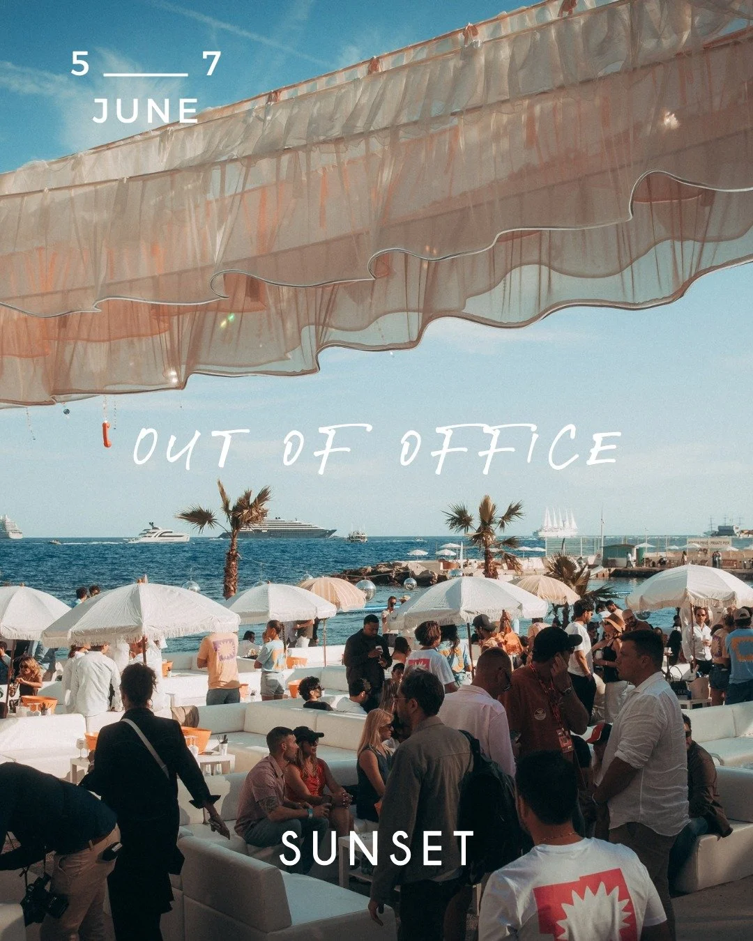 SUNSETTERS, the wait is over. 🏁

For the next three days, our office is officially the beach. 🌴

Need us? You know where to find us.

👉🏼 Monaco GP Weekend: Friday 5th June > Sunday 7th June
🔊 SUNSET from 2pm&ndash;12am
🍽 CASA SUNSET x Mauro 