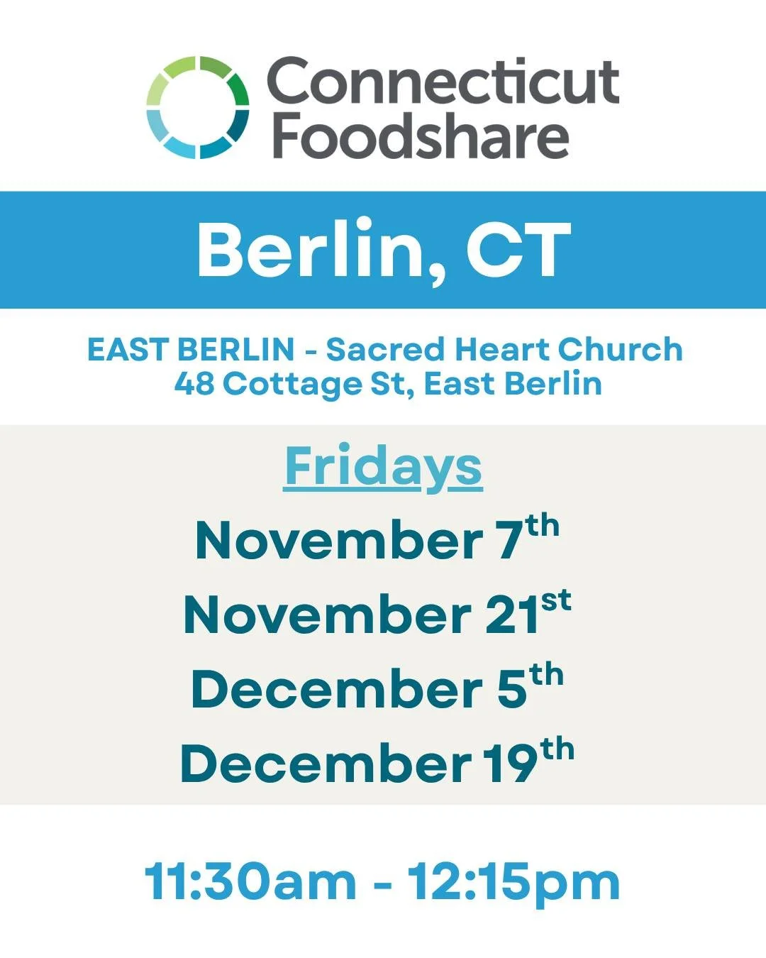 Due to the ongoing federal government shutdown, SNAP benefits may not be distributed in Connecticut for November. If you rely on SNAP, @ctfoodshare is a mobile food pantry option for all four of our district towns. No ID is required, and no questions