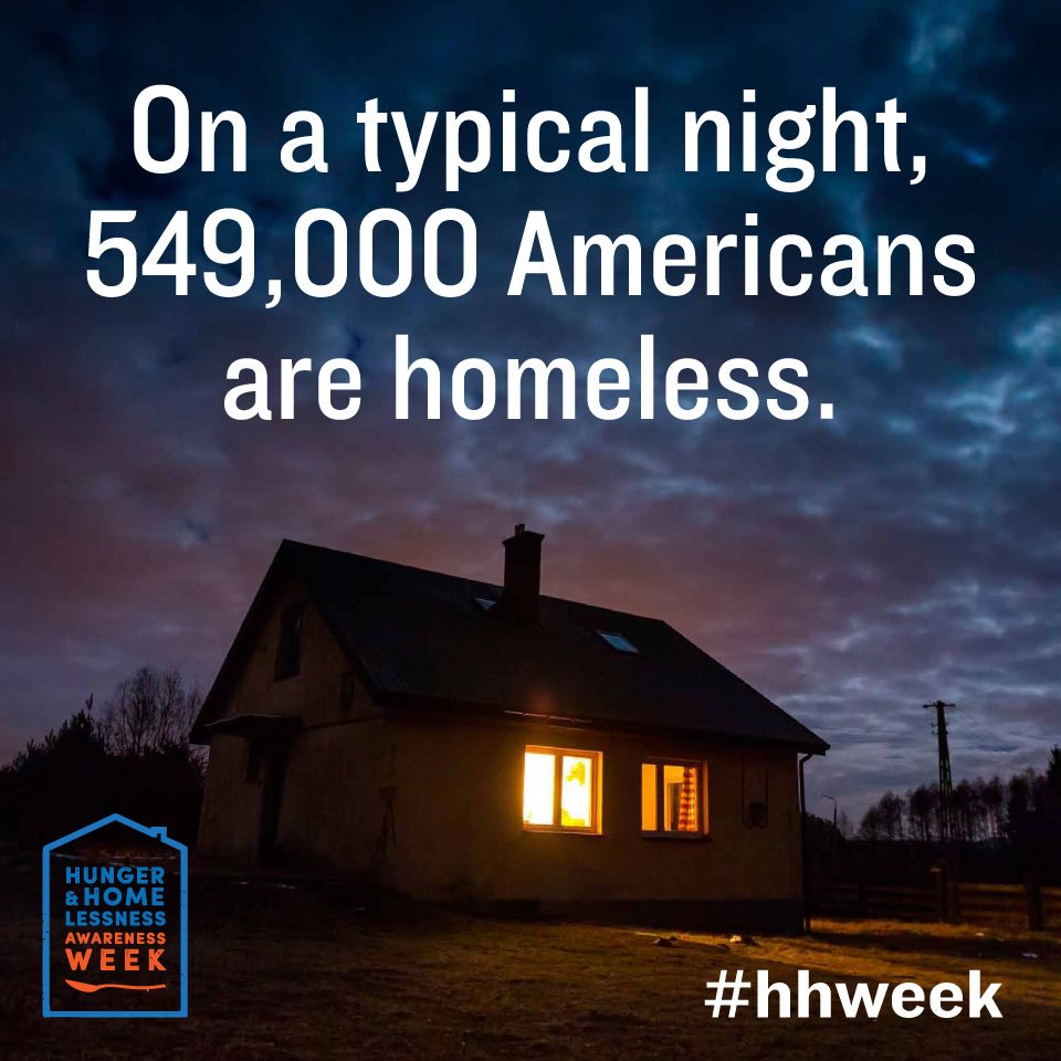 Every person deserves food on their plate and a roof over their head.

Unfortunately, hunger and homelessness are a reality for far too many people. The U.S. is the richest nation in the world, but 37 million Americans are at risk of suffering from h