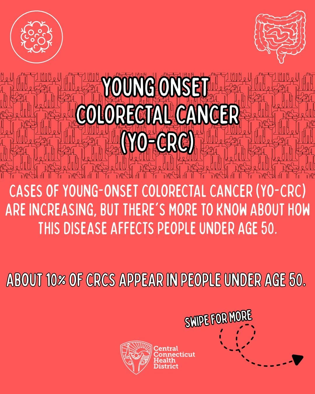 March is National Colorectal Cancer Awareness Month. Did you know that about 10% of CRCs appear in people under age 50? These are classified as "Young Onset Colorectal Cancers". For more information, please go to: https://ow.ly/hQCQ50Ysuer