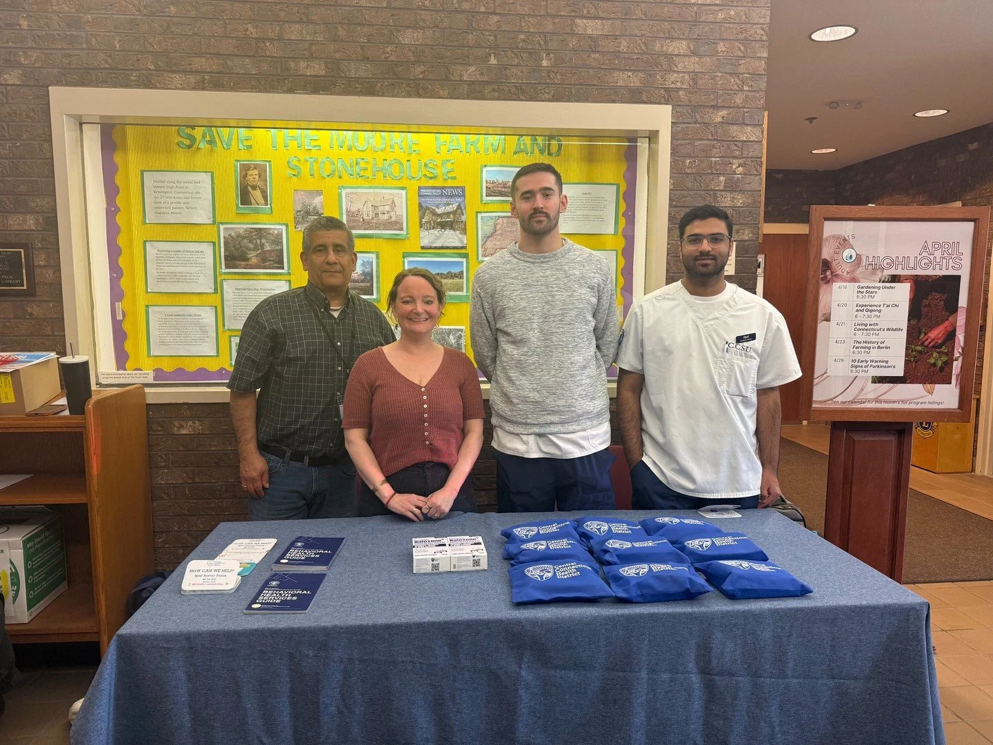 Our Clinical Director, Lisa, Recovery Coach, Andres, and our two CCSU nursing students are at the Berlin-Peck Memorial Library today hosting a Pop-Up Naloxone Training!

We&rsquo;re proud to be part of the statewide Save a Life Day initiative&mdash;a