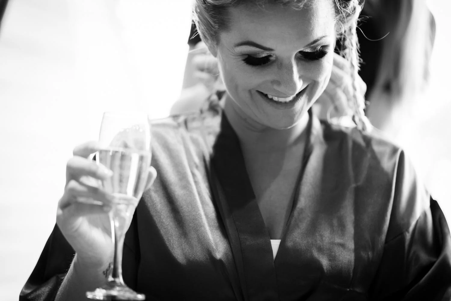 Champagne laughter