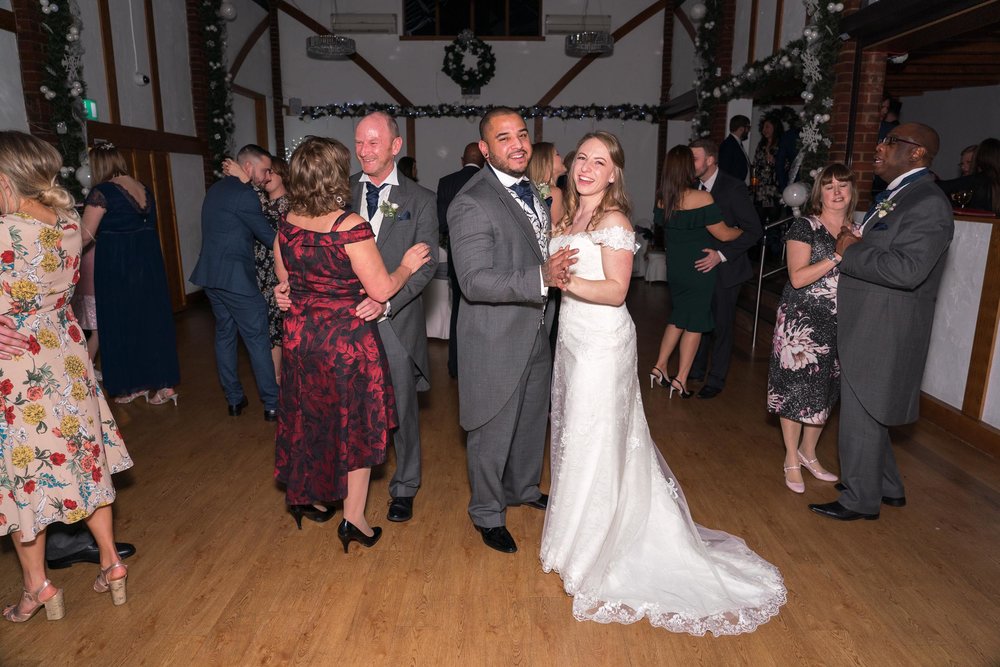 Ye Olde Plough House Cavalier Suite Dance Floor with Wedding Bride and Groom