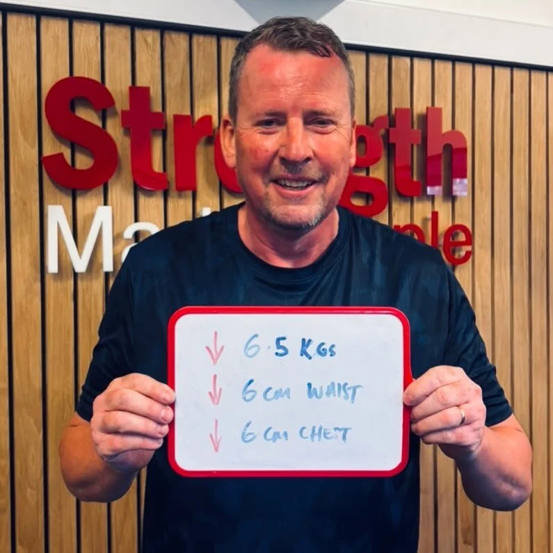 Julian is going in the right direction. 🧭

6 weeks ago he started our 6 Week Challenge.

Since then:
📉 Down 6.5kg
📏 -6cm off his waist
📏 -6cm off his chest
💪 Stronger, fitter, and moving better than he has in years

But ask Julian what&rsquo;s a
