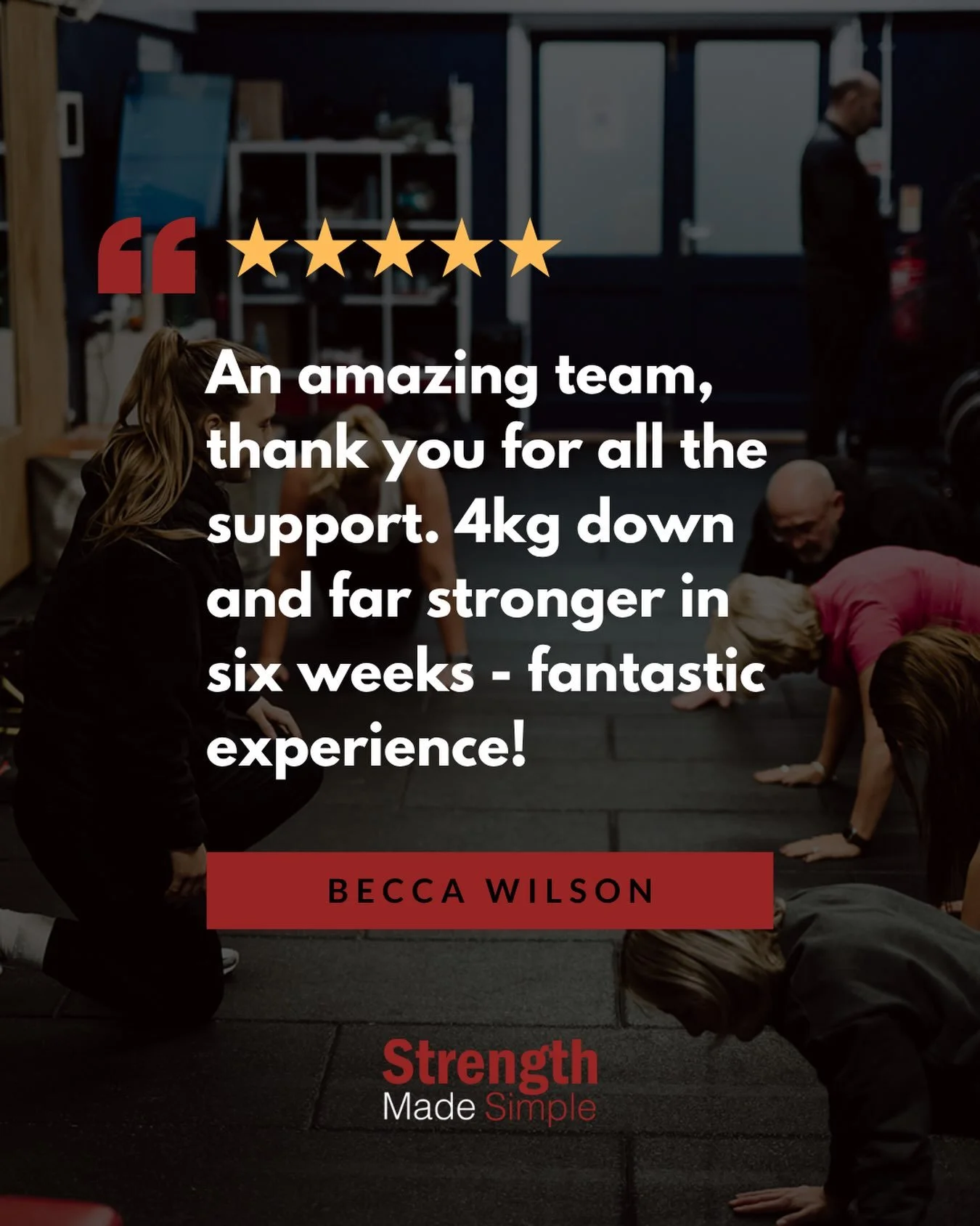 4kg down. Far stronger. Six weeks flat. 💪

This is exactly why we do what we do &mdash; Becca showed up, trusted the process, and got results that speak for themselves. Not through crash diets or crazy hours in the gym. Just consistent coaching, rea
