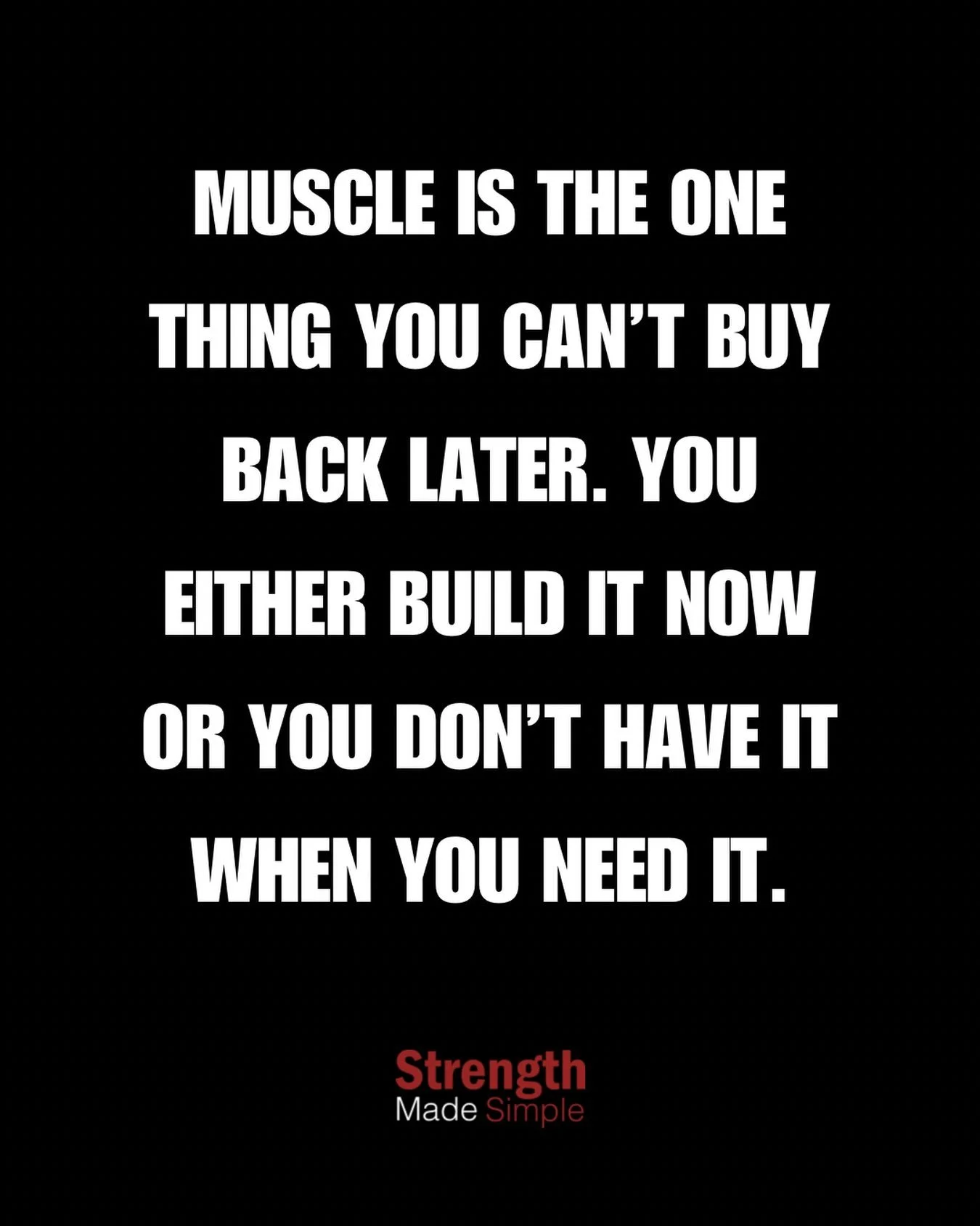 Nobody thinks about muscle until they need it and it&rsquo;s not there.

The knees that don&rsquo;t hold up on the school run. The suitcase that suddenly feels heavier every year. The trip and stumble that used to be nothing and now takes you down.

