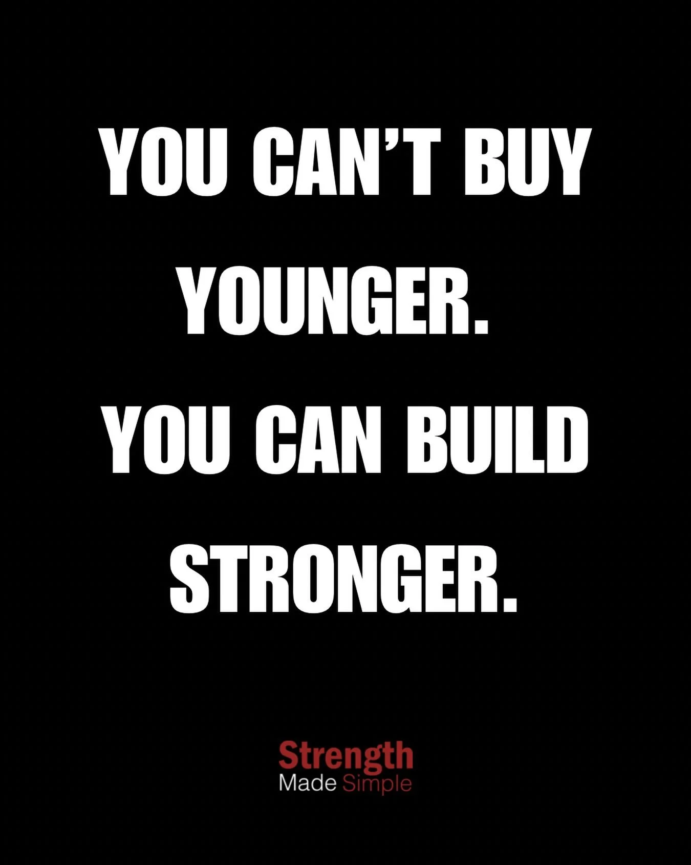 You can&rsquo;t buy younger.

But you can build stronger, more capable, more resilient &mdash; at 35, 45, 55 and beyond.

That&rsquo;s what we&rsquo;re about. Not chasing the clock &mdash; outworking it.

Ready to start? Our 6 Week Challenge is the p