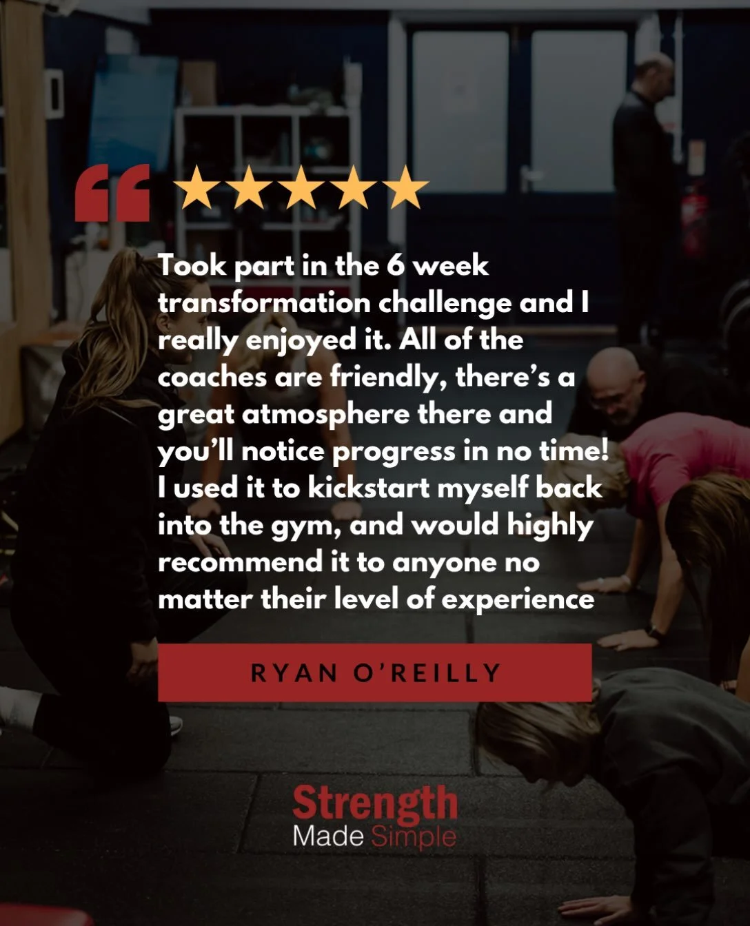 &ldquo;Used it to kickstart myself back into the gym.&rdquo; ⭐⭐⭐⭐⭐

That&rsquo;s what the 6 Week Challenge is built for.

Not sure where to start? Been out of the gym for a while? Doesn&rsquo;t matter. Ryan came in looking for a restart and found fri