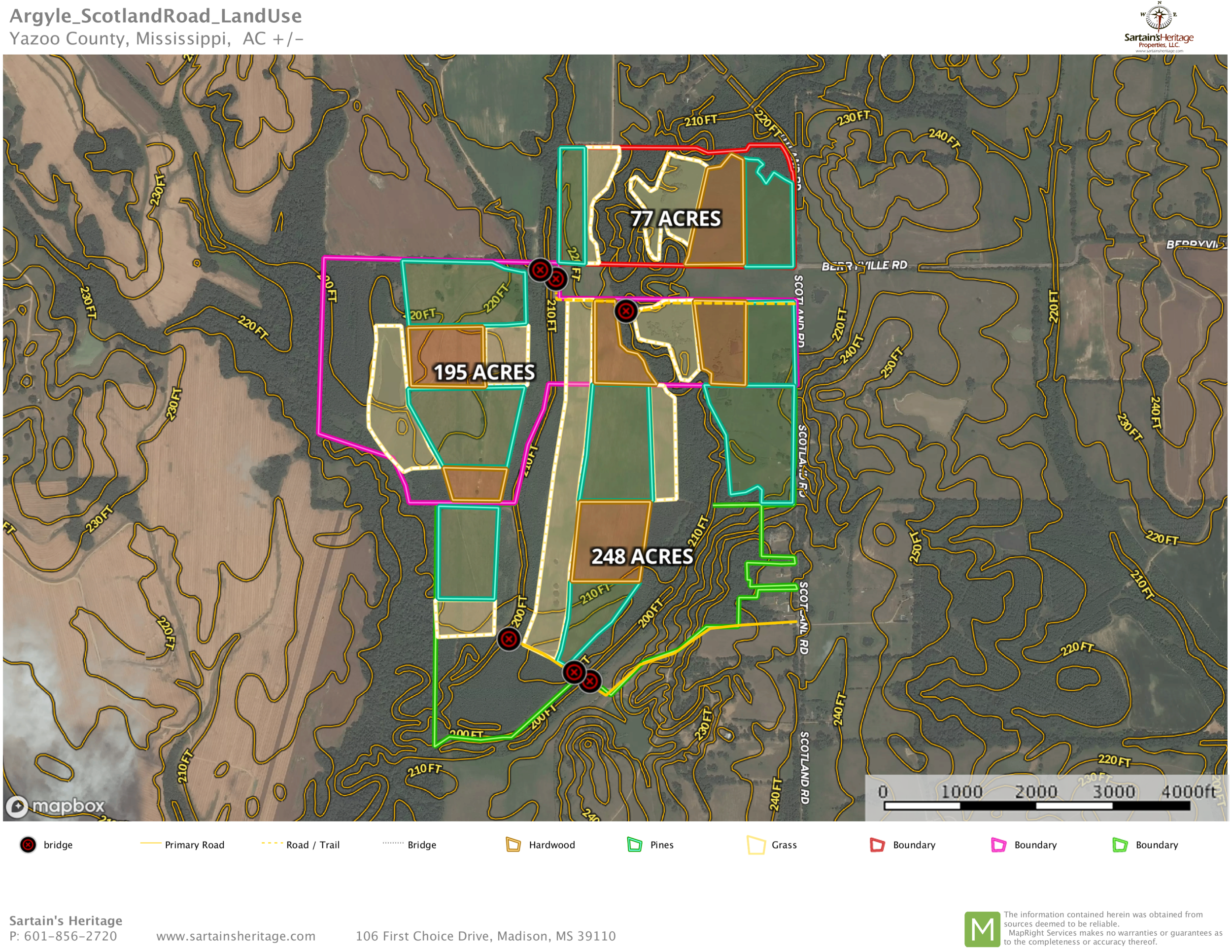 Yazoo County Property Scotland Road — MS Land & Timber