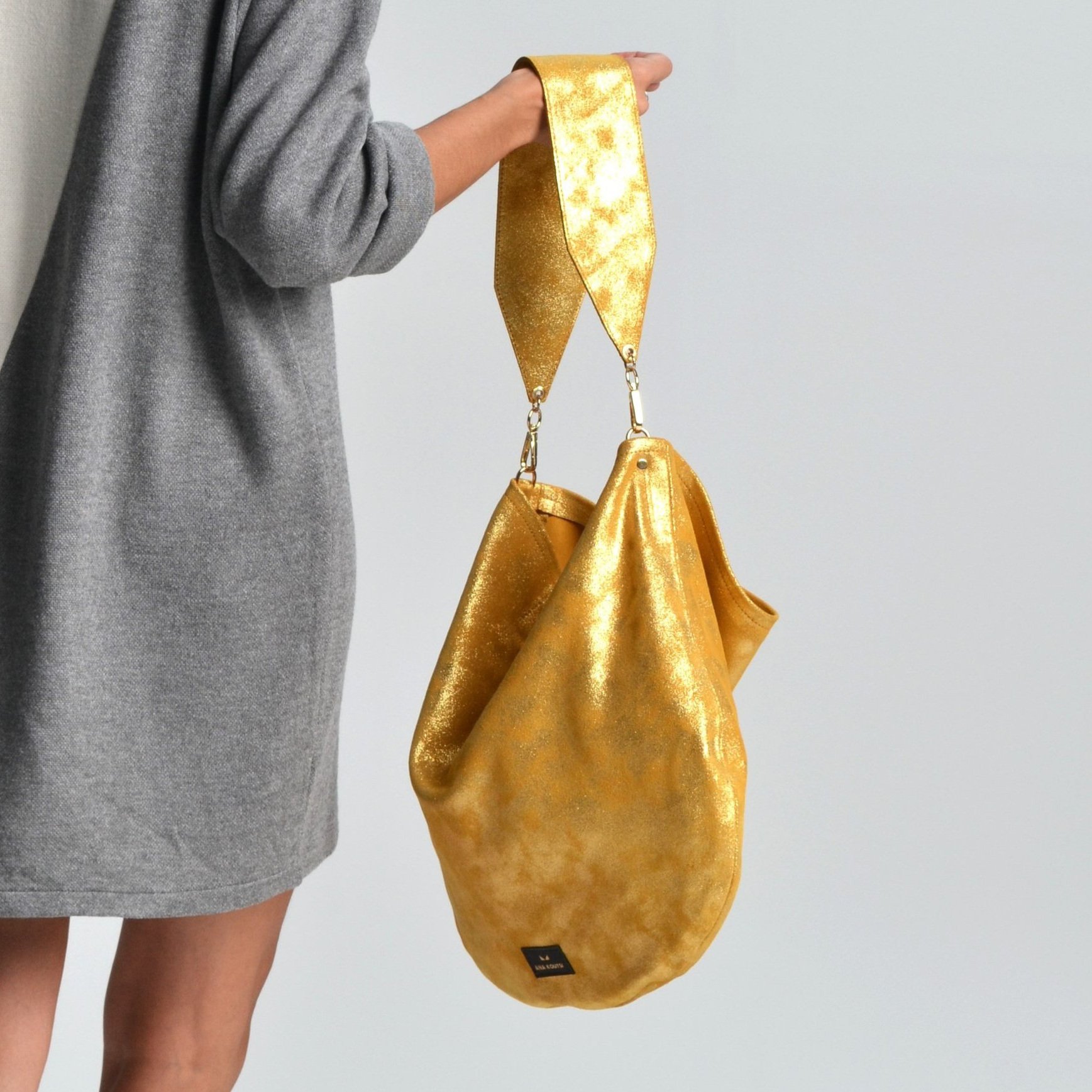 Anna sparkling bag in gold