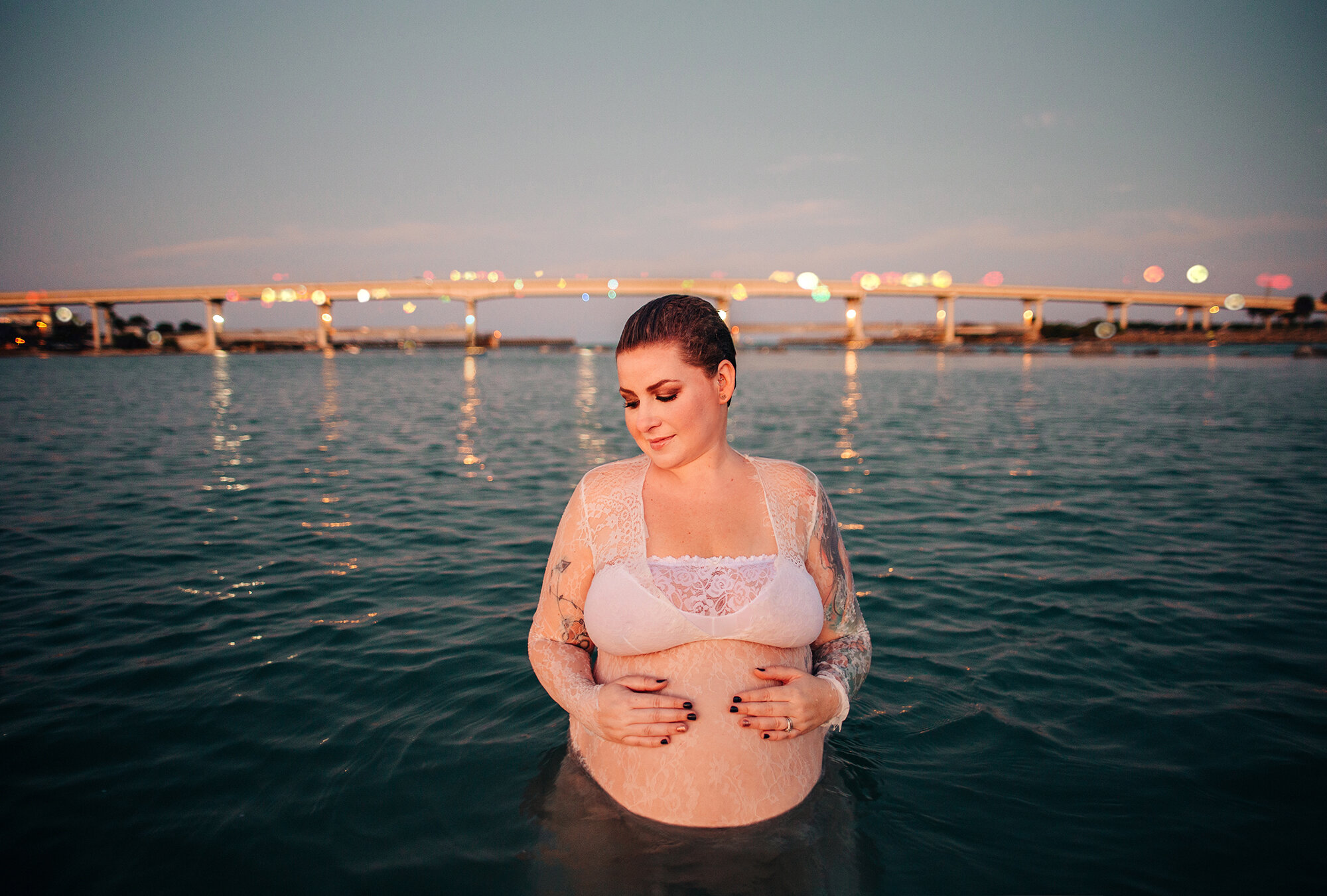 Space Coast Orlando Melbourne Birth Underwater Maternity Newborn Family Photographer