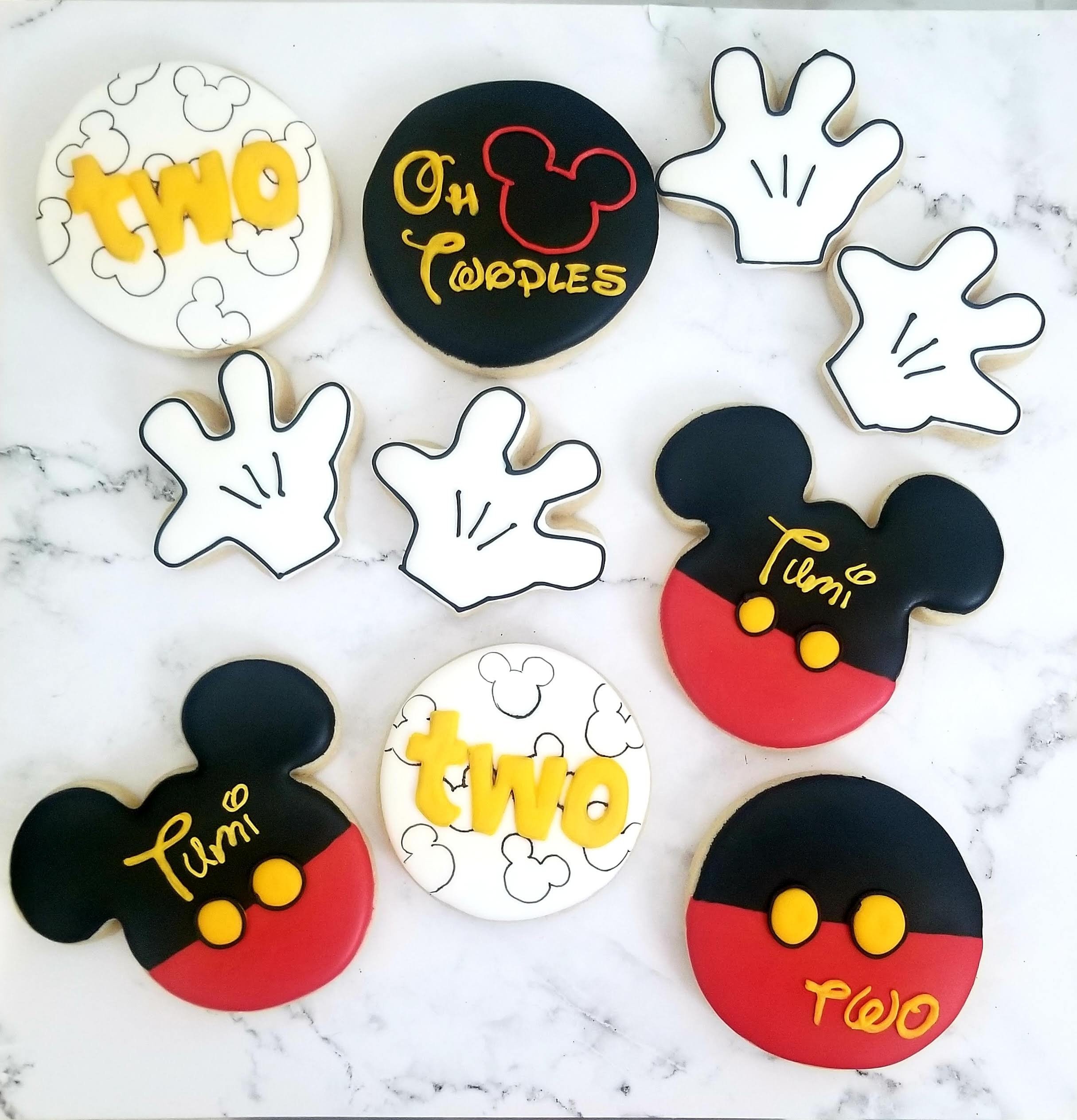 Mickey Mouse Themed Second Birthday Cookies
