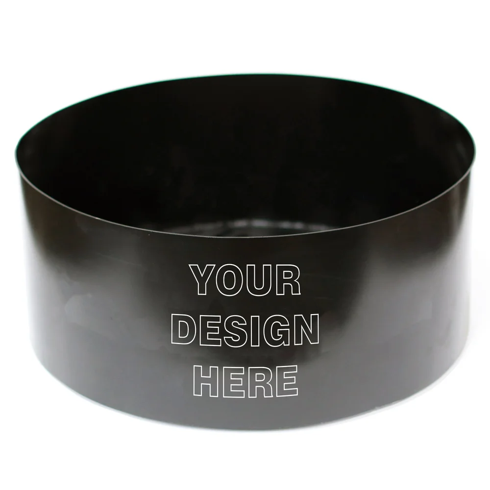 Custom Logo Fire Pit Ring With Bottom Forged Fire Pits