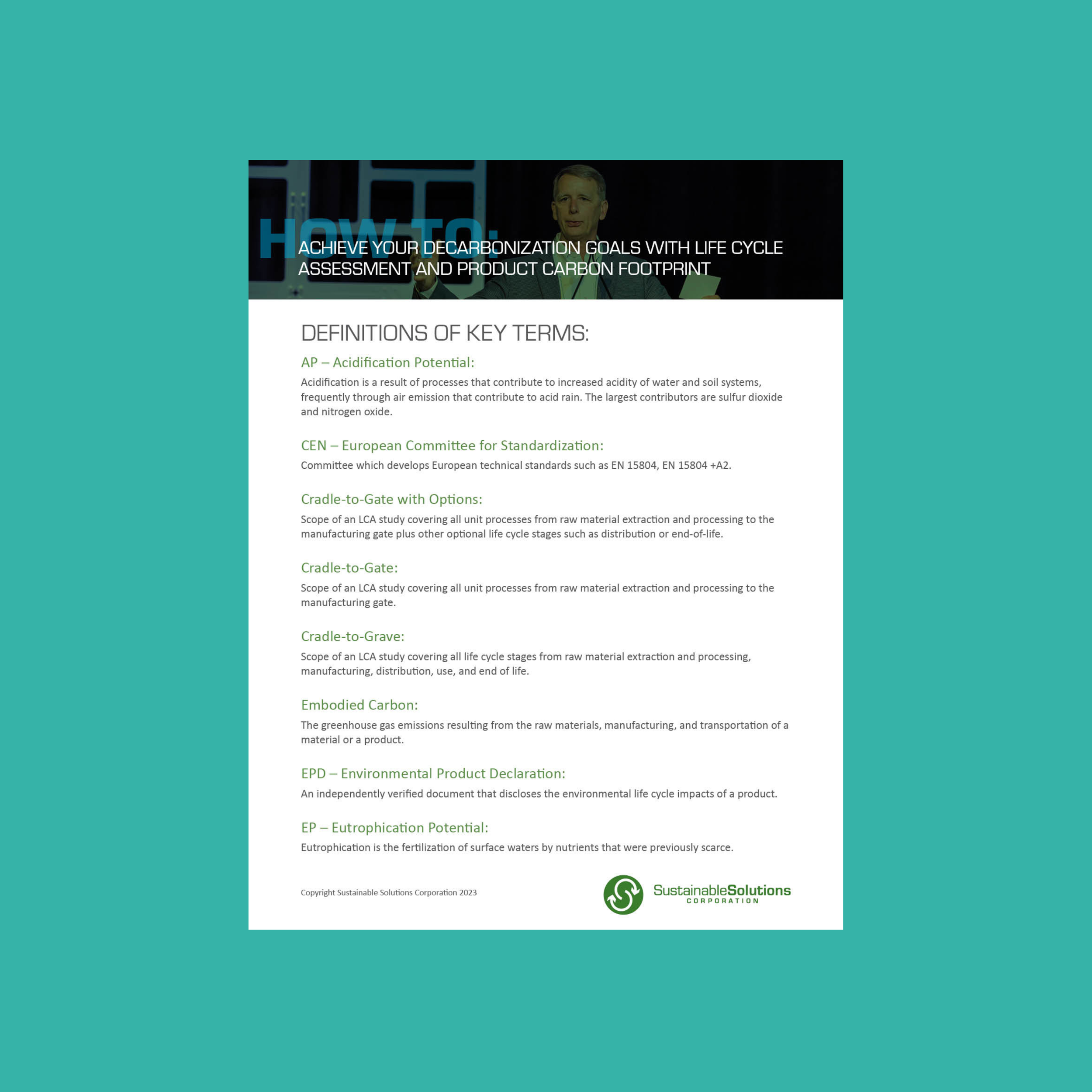 Resources: How to Conduct an LCA or PCF to Optimize Decarbonization ...