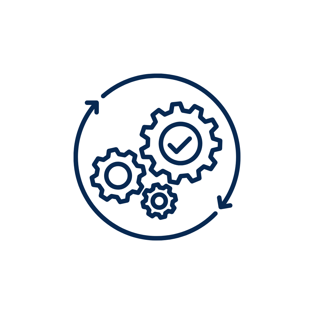 An icon of a system working together.