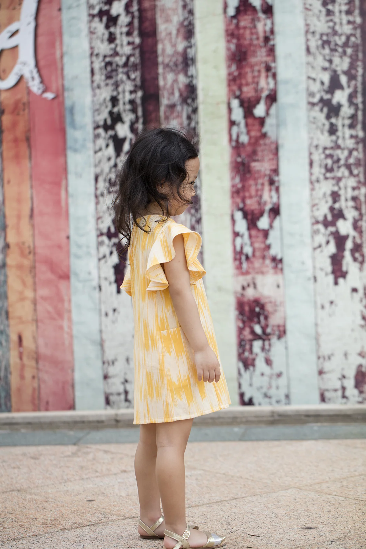 Weekend Dress in Sunshine Ikat 2.jpg