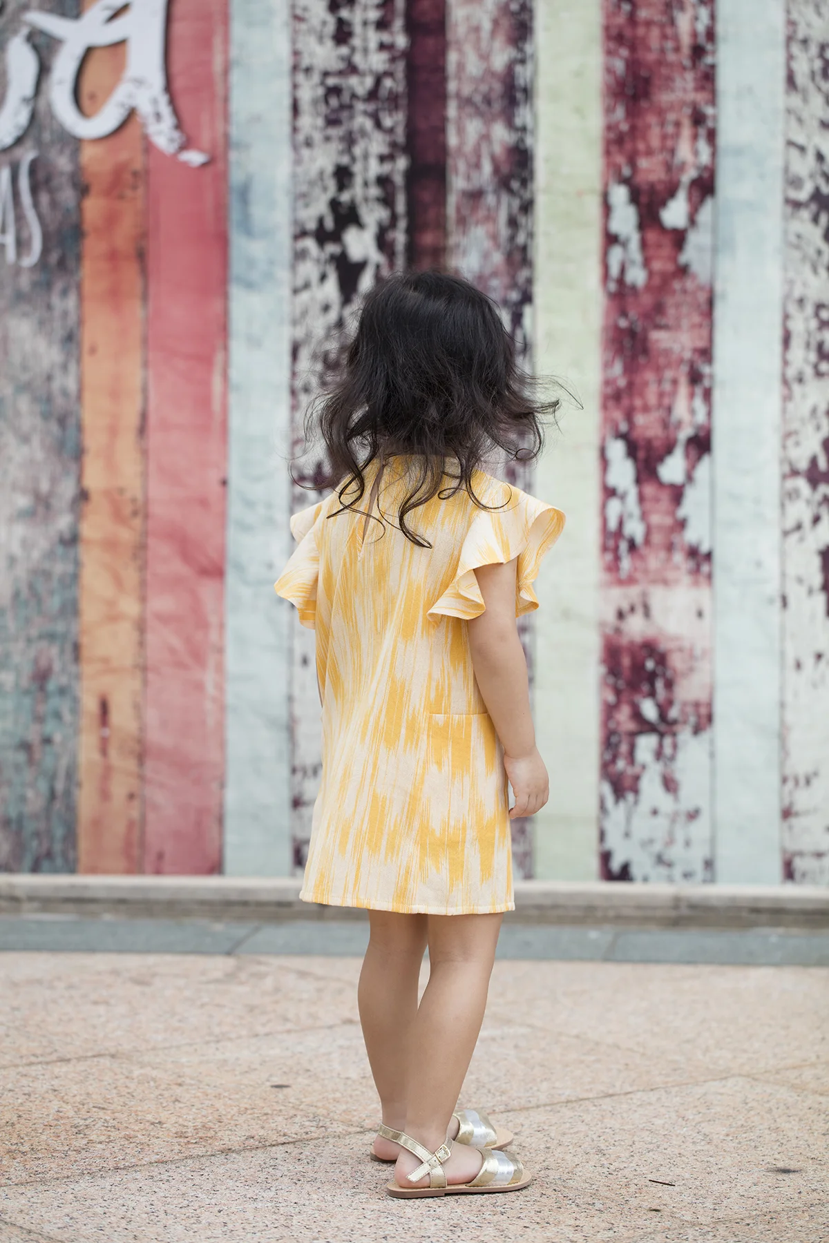 Weekend Dress in Sunshine Ikat 3.jpg