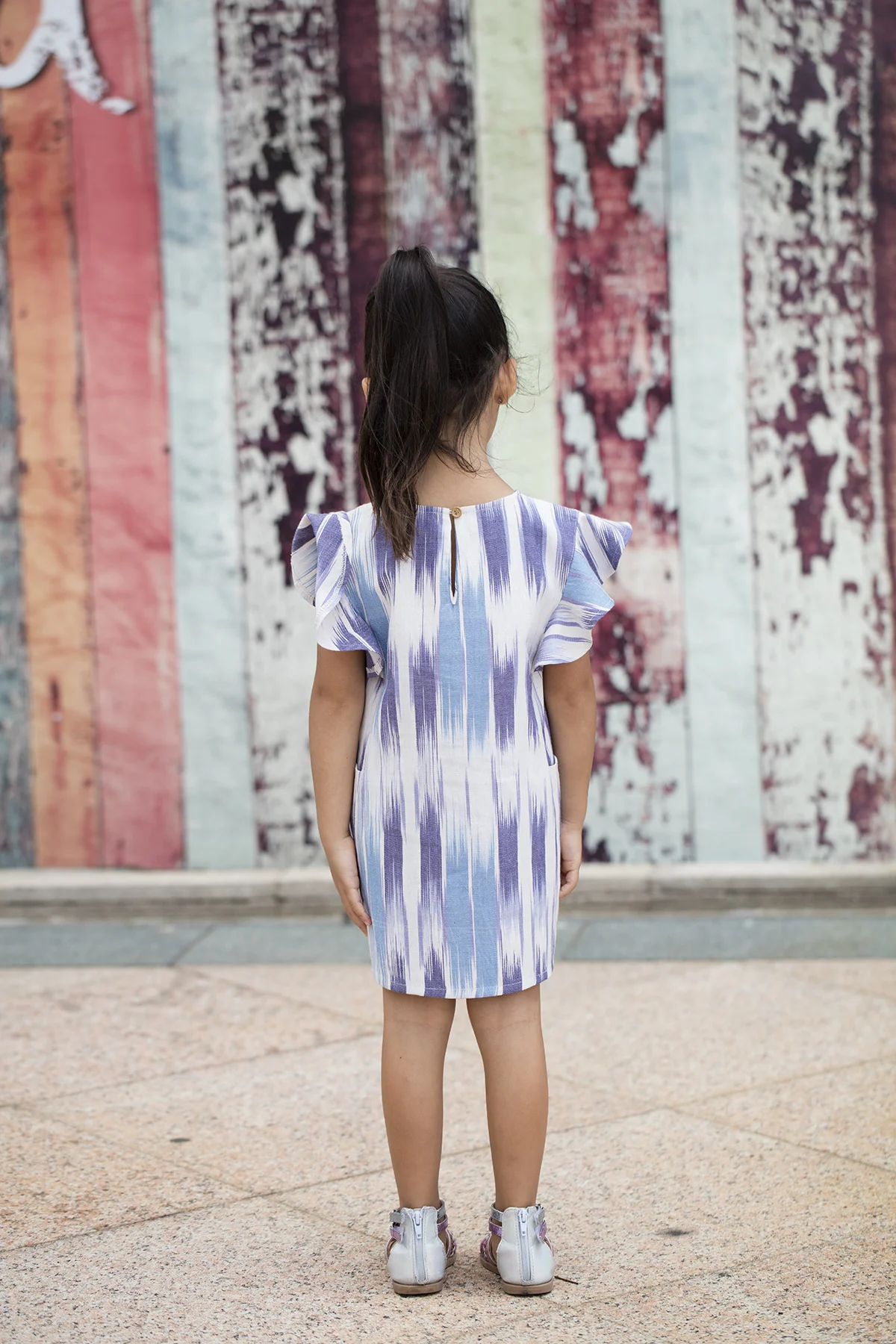 Weekend Dress in Blue Purple Ikat 3.jpg