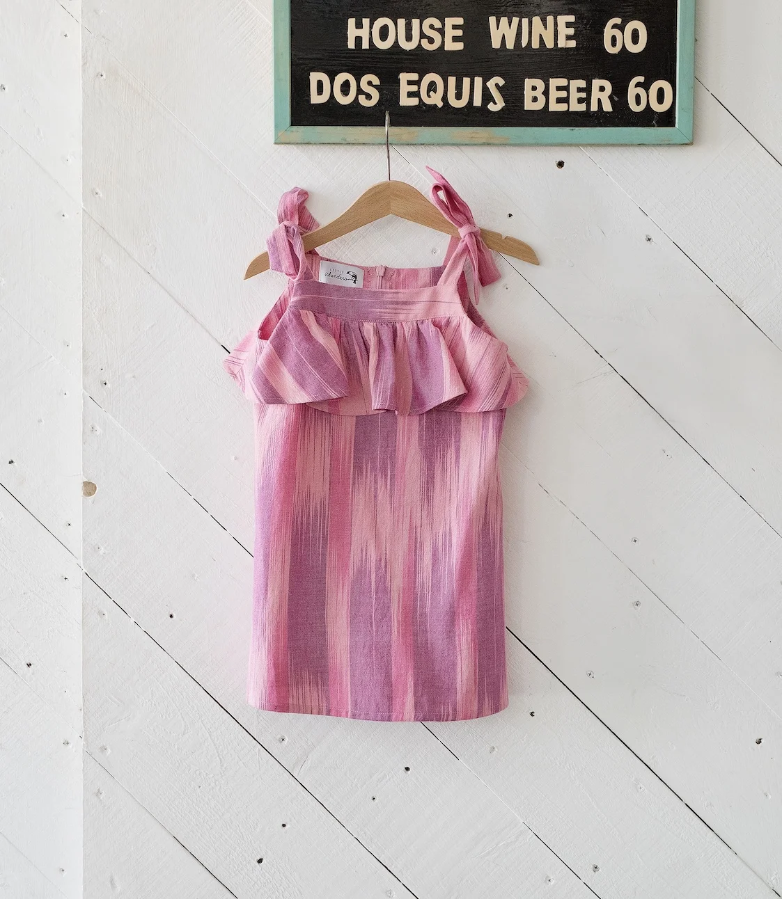 Riviera Dress in Fuchsia Ikat_front.jpg