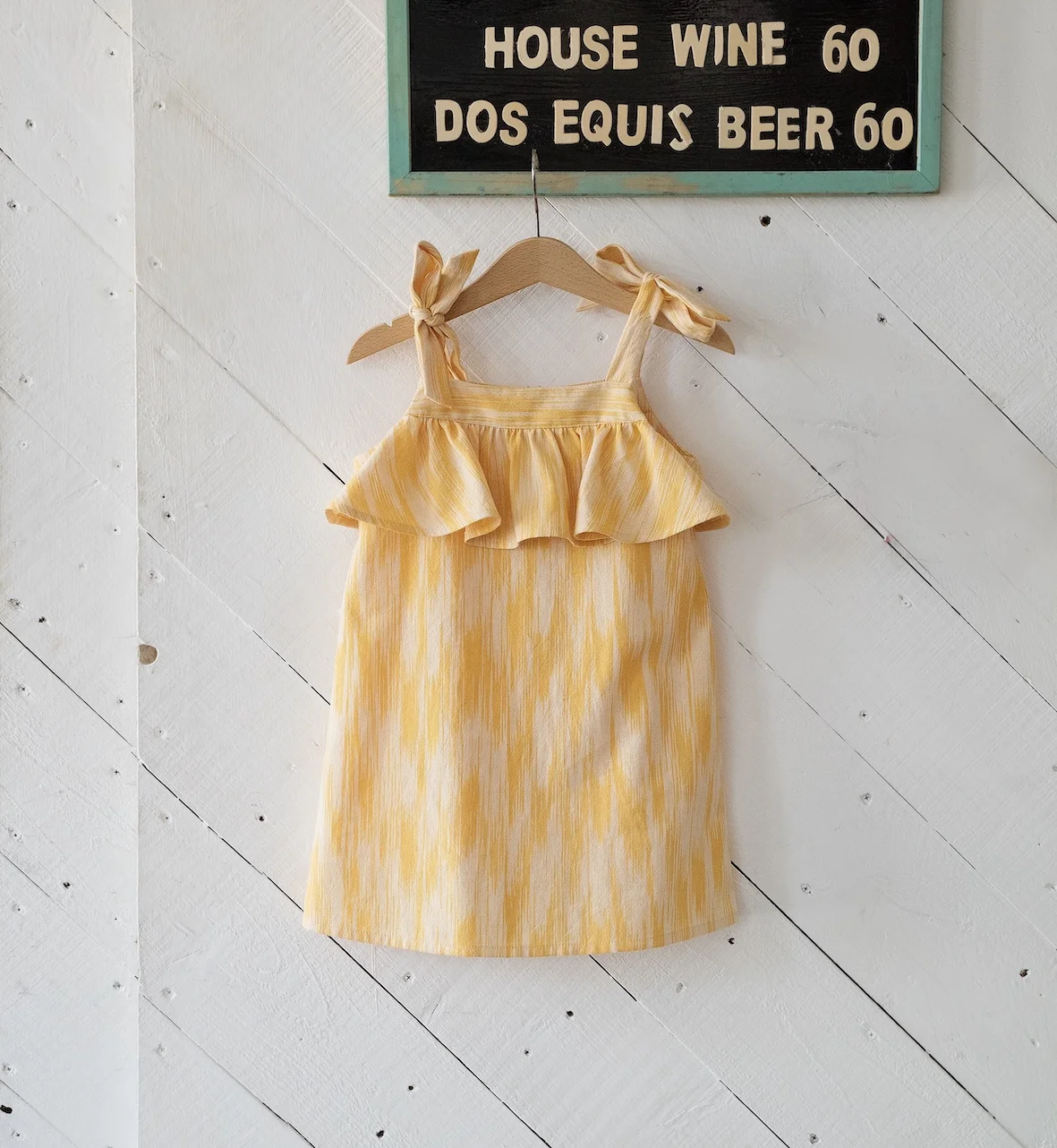Riviera Dress in Sunshine Ikat_front.jpg