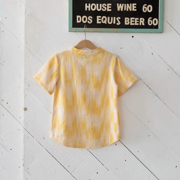 Resort Shirt in Sunshine Ikat_back.jpg