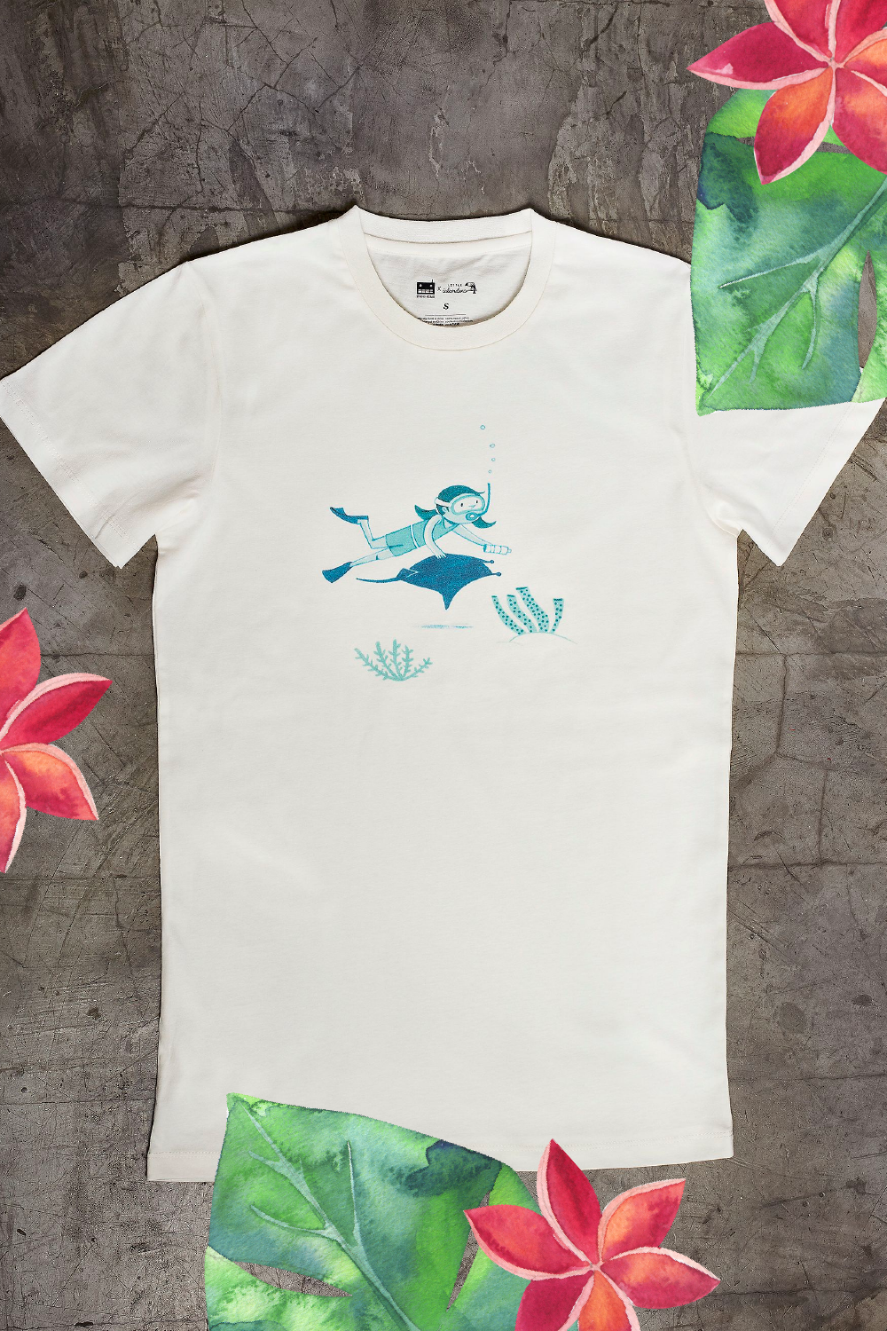 Studio Roxas Kids Diver Girl T-shirt 