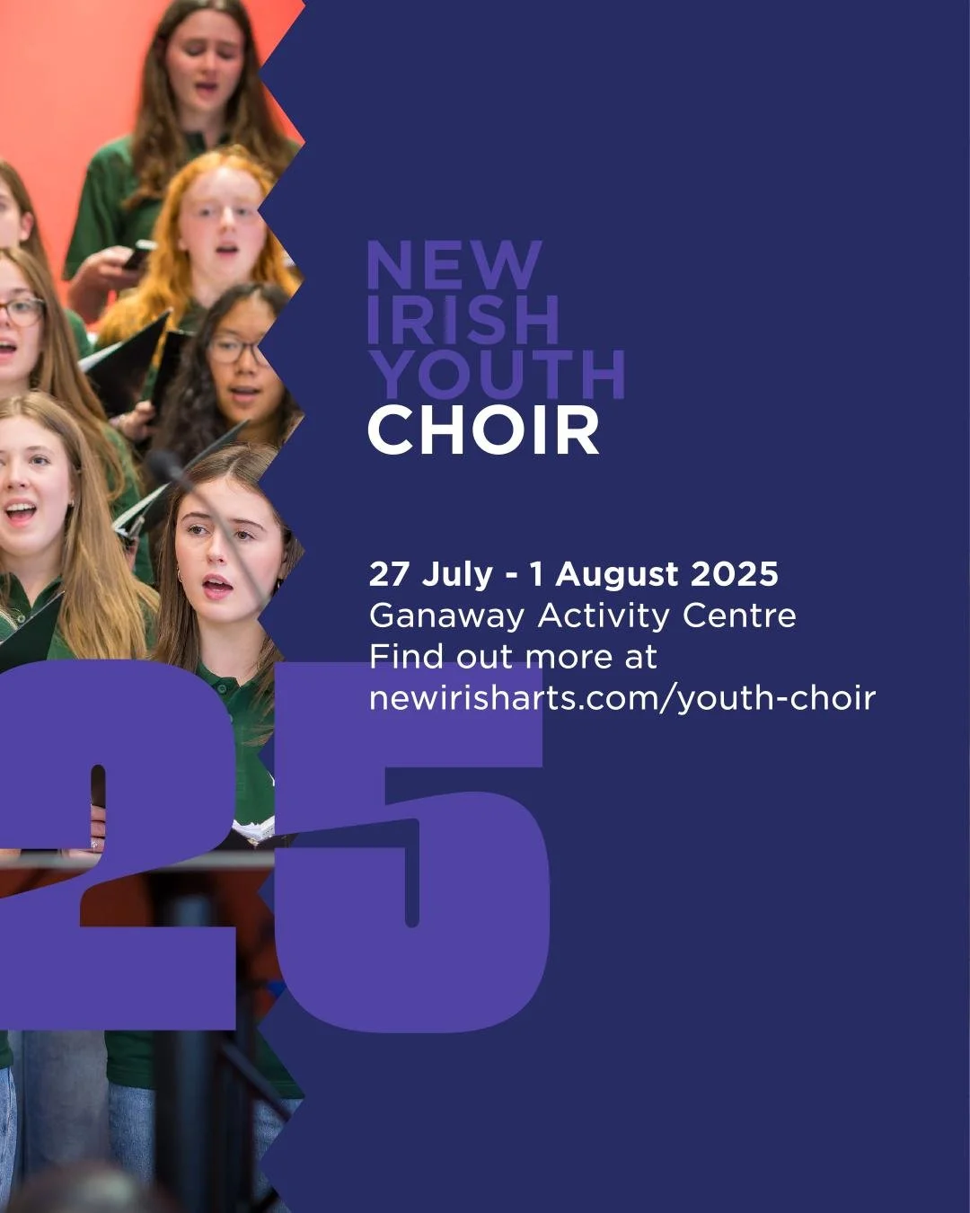 New Irish Youth Choir- Audition booking opens Wednesday 5th Feb!