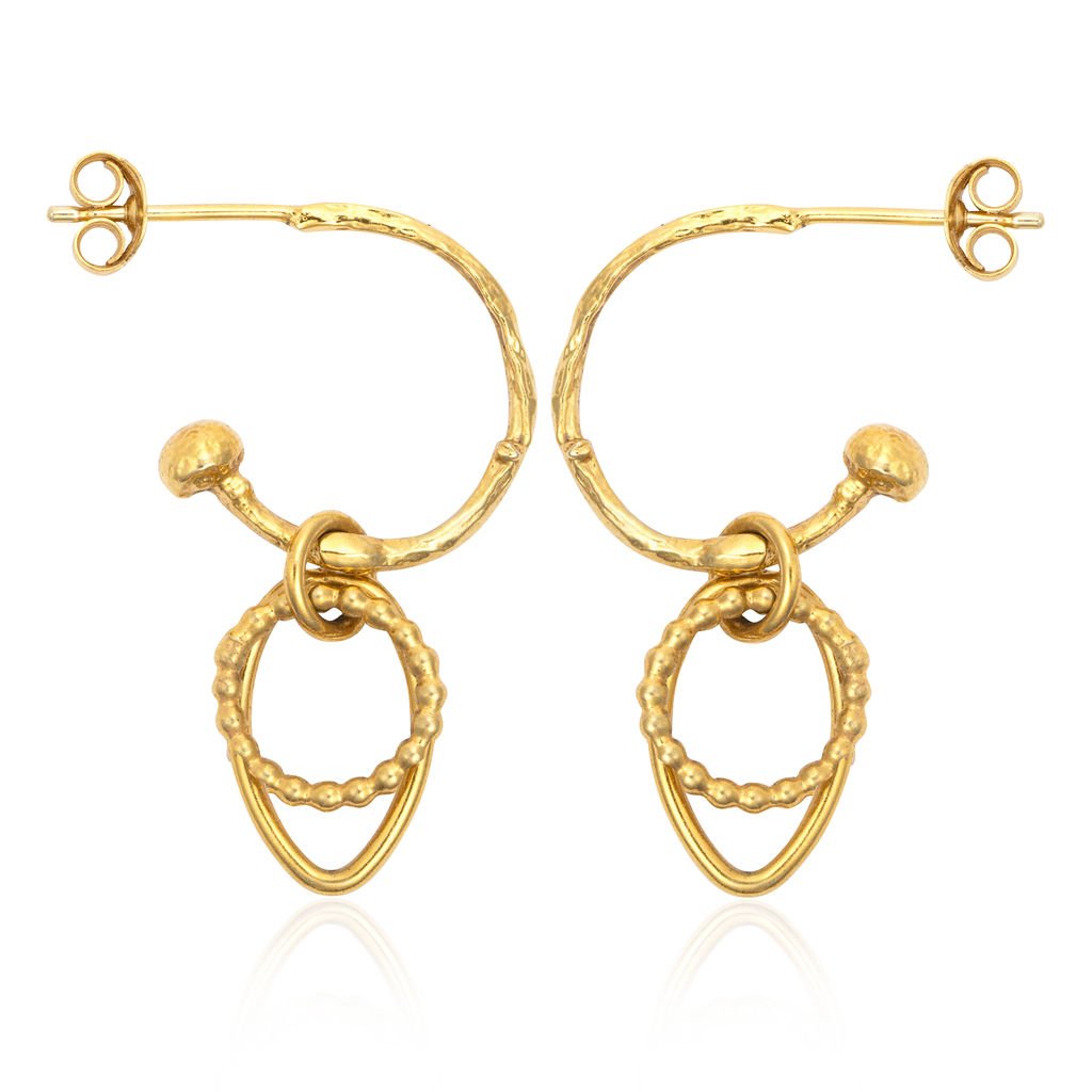 Sun Eye Gold Huggies