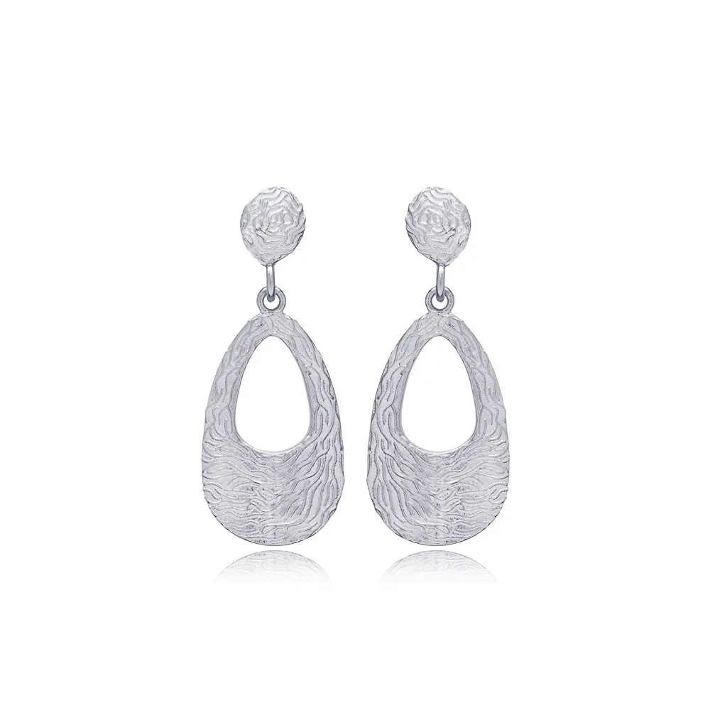 Textured Teardrop Earrings