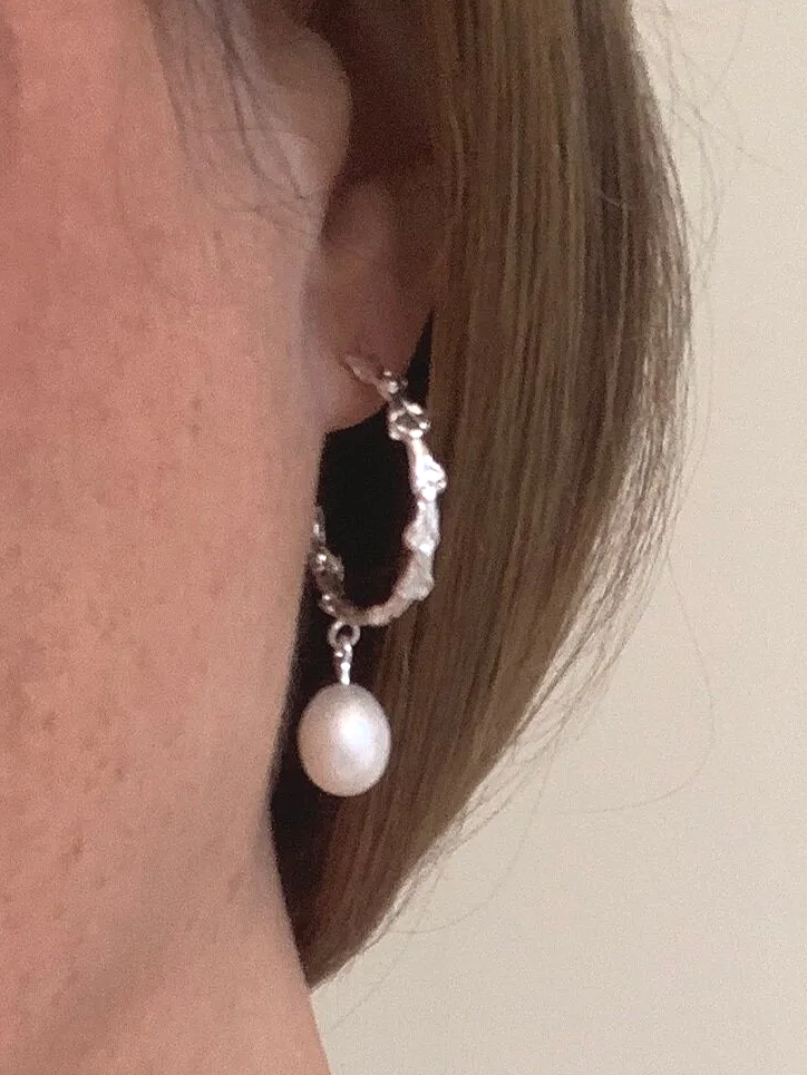 Vine Pearl Drop Earrings