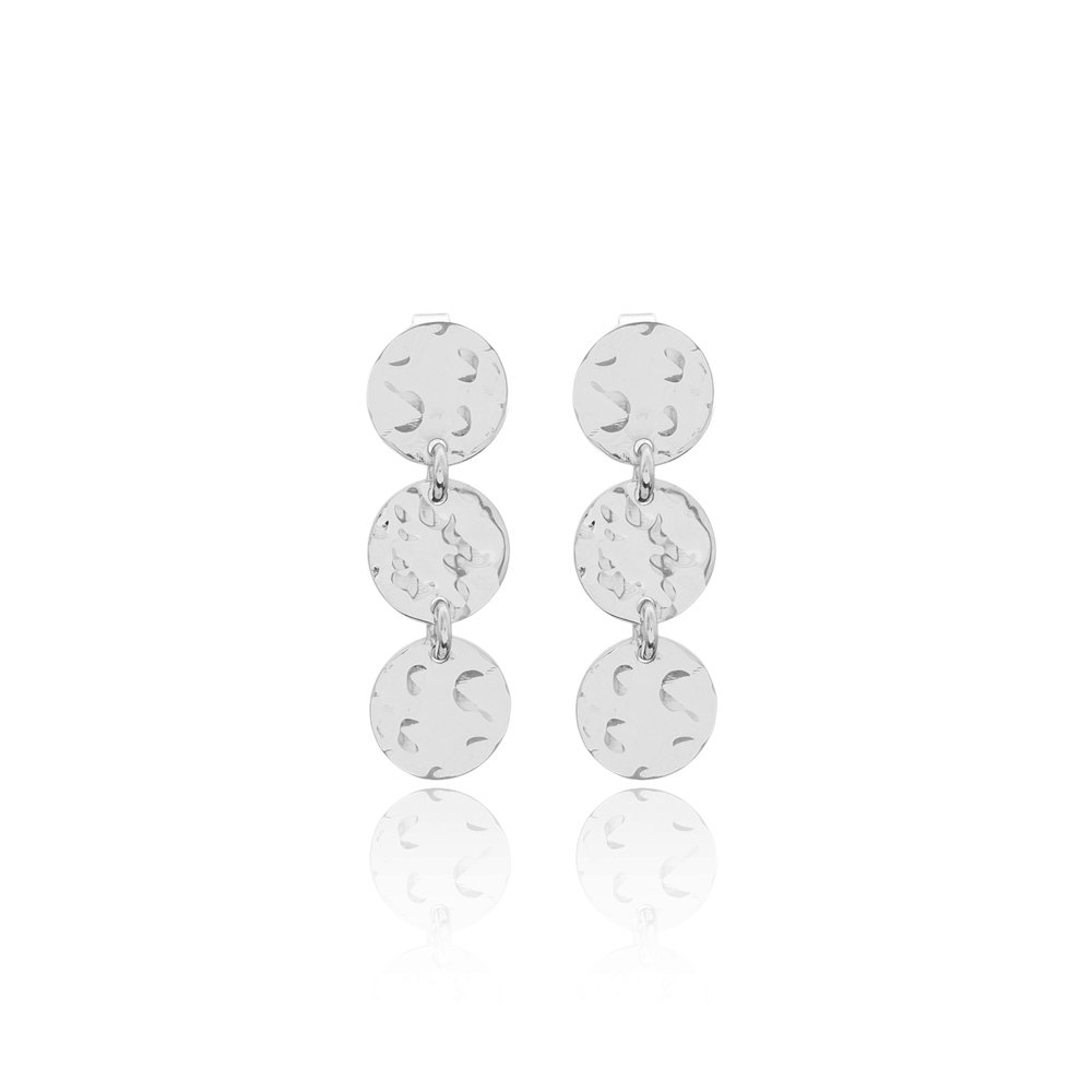 Hammered Disc Earrings Silver.jpg