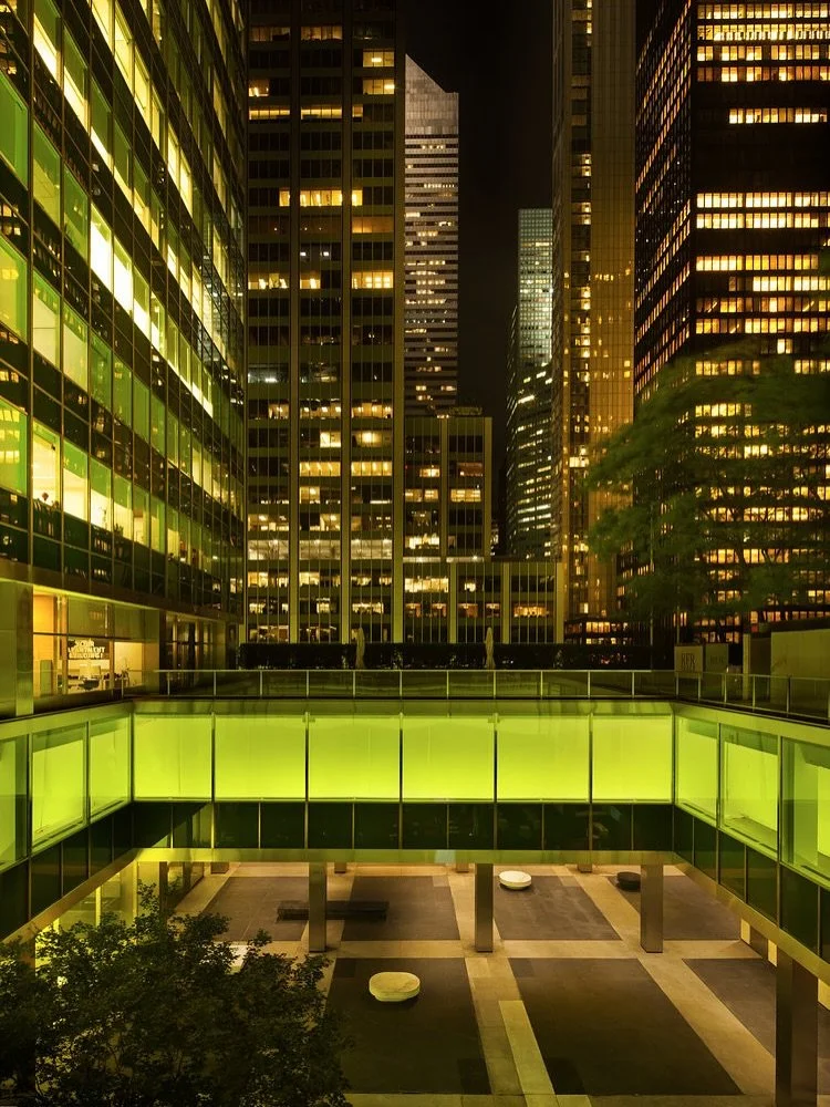 NEW YORK, NEW YORK | Peter Halley
Lever House Art Collection, NYC, Sep&ndash;Dec 2018
Curated by @royasachs 

The neo-conceptualist&rsquo;s largest New York installation to date transformed Lever House into a two-floor electric maze&mdash;featuring s