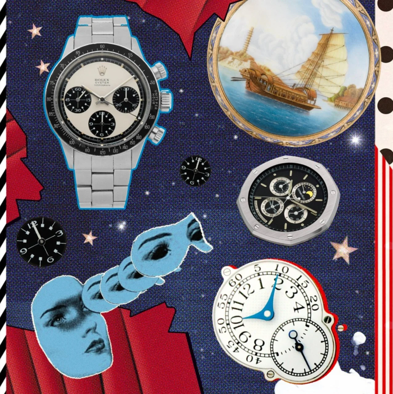 Sotheby&rsquo;s Festival of Wonder 
Winter 2020
Art Direction and Design By @mafaldakahane 

Designed collage artwork for Sotheby&rsquo;s Festival of Wonder campaign, serving as a visual centerpiece for the luxury auction series. The Festival of Wond