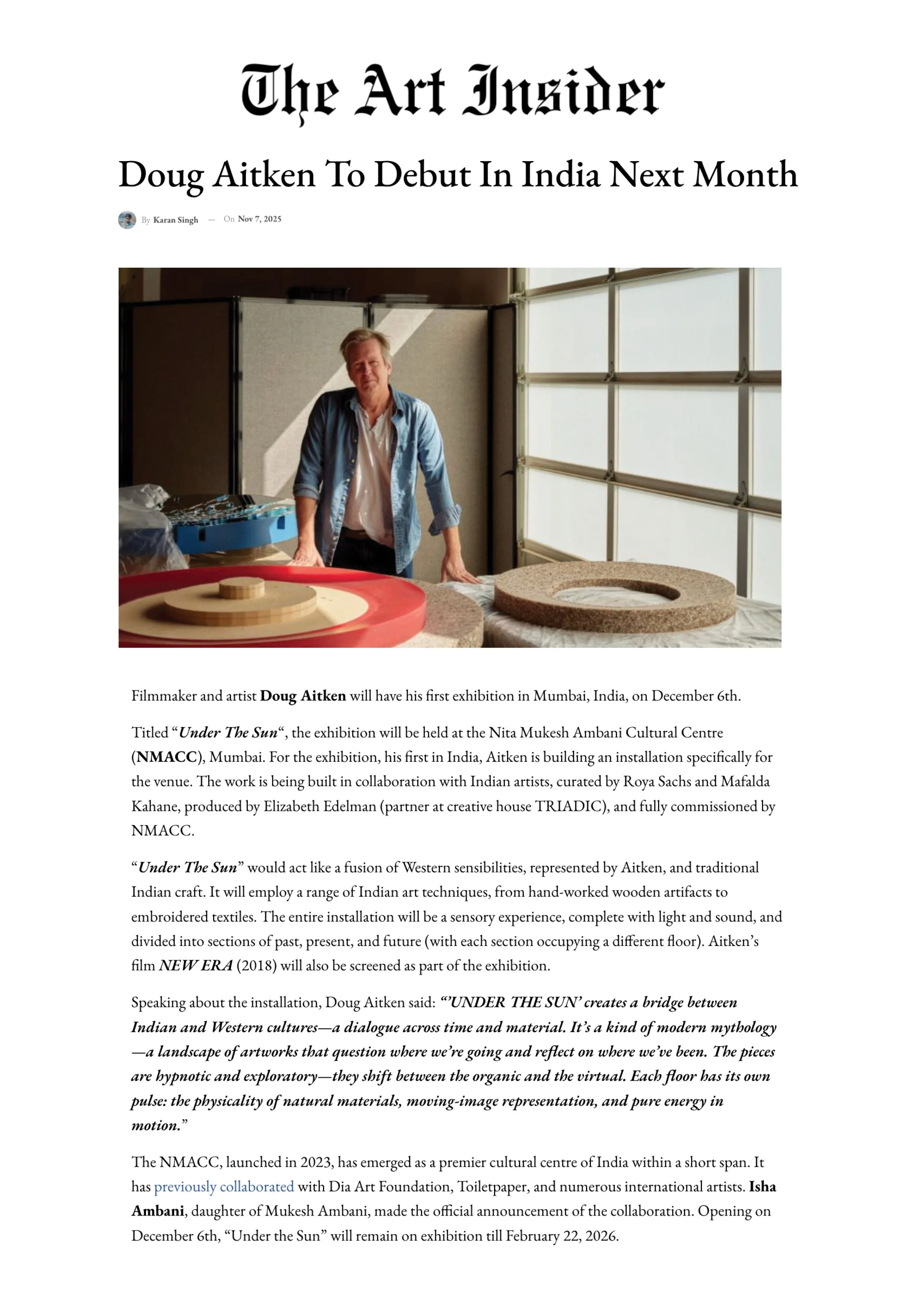 THE ART INSIDER | NOVEMBER 2025