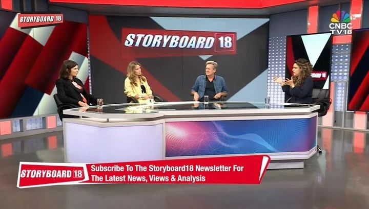 Channelling our inner anchorman! Thank you @cnbctv18india for having us and @dougaitkenworkshop to chat about all things art, culture, and our new show!

&lsquo;UNDER THE SUN: Doug Aitken&rsquo; is now open @nmacc.india through 22nd February, 2026 in